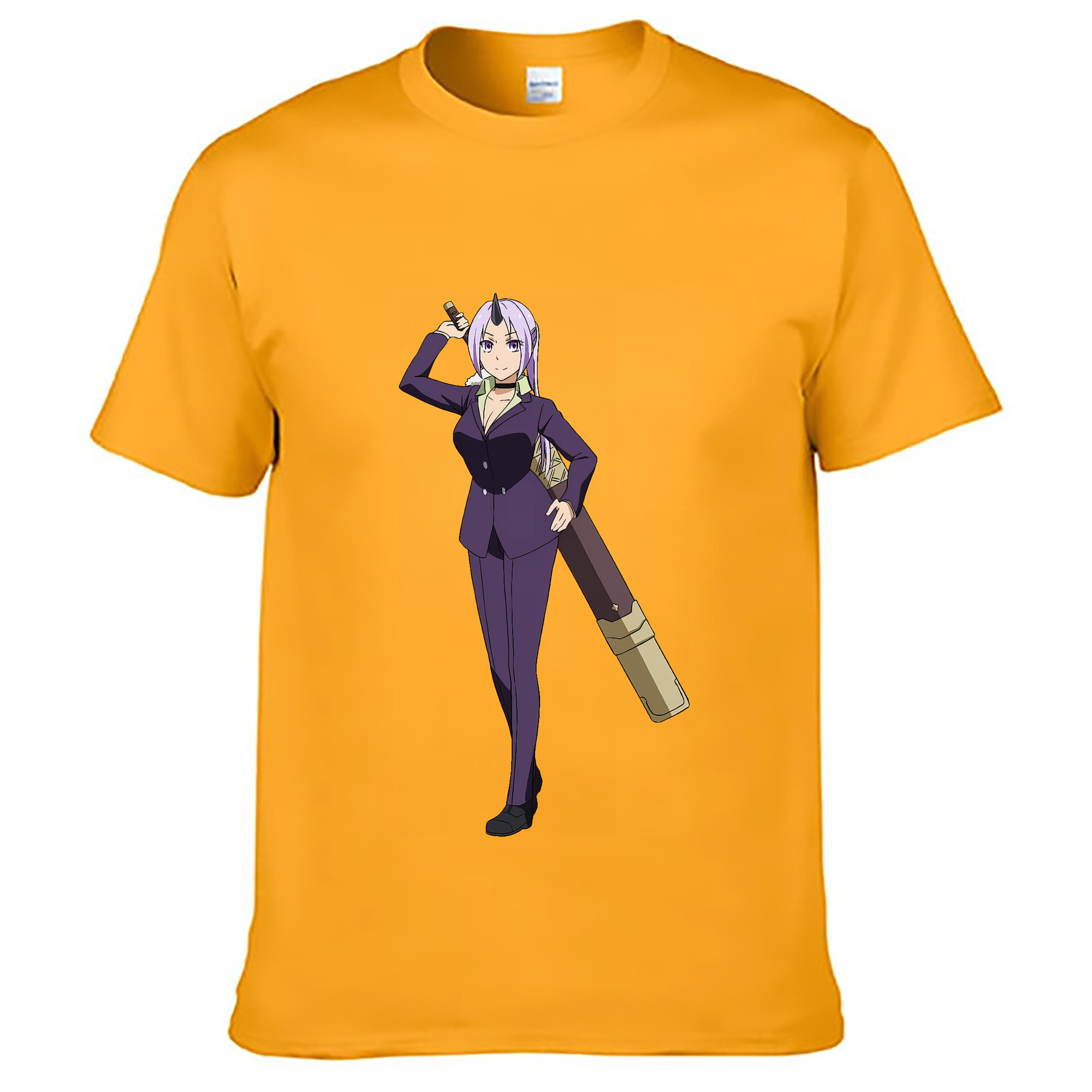 （画像用） 転スラ Regarding Reincarnated to Slime レディースカジュアルプリントTシャツ（綿100％）