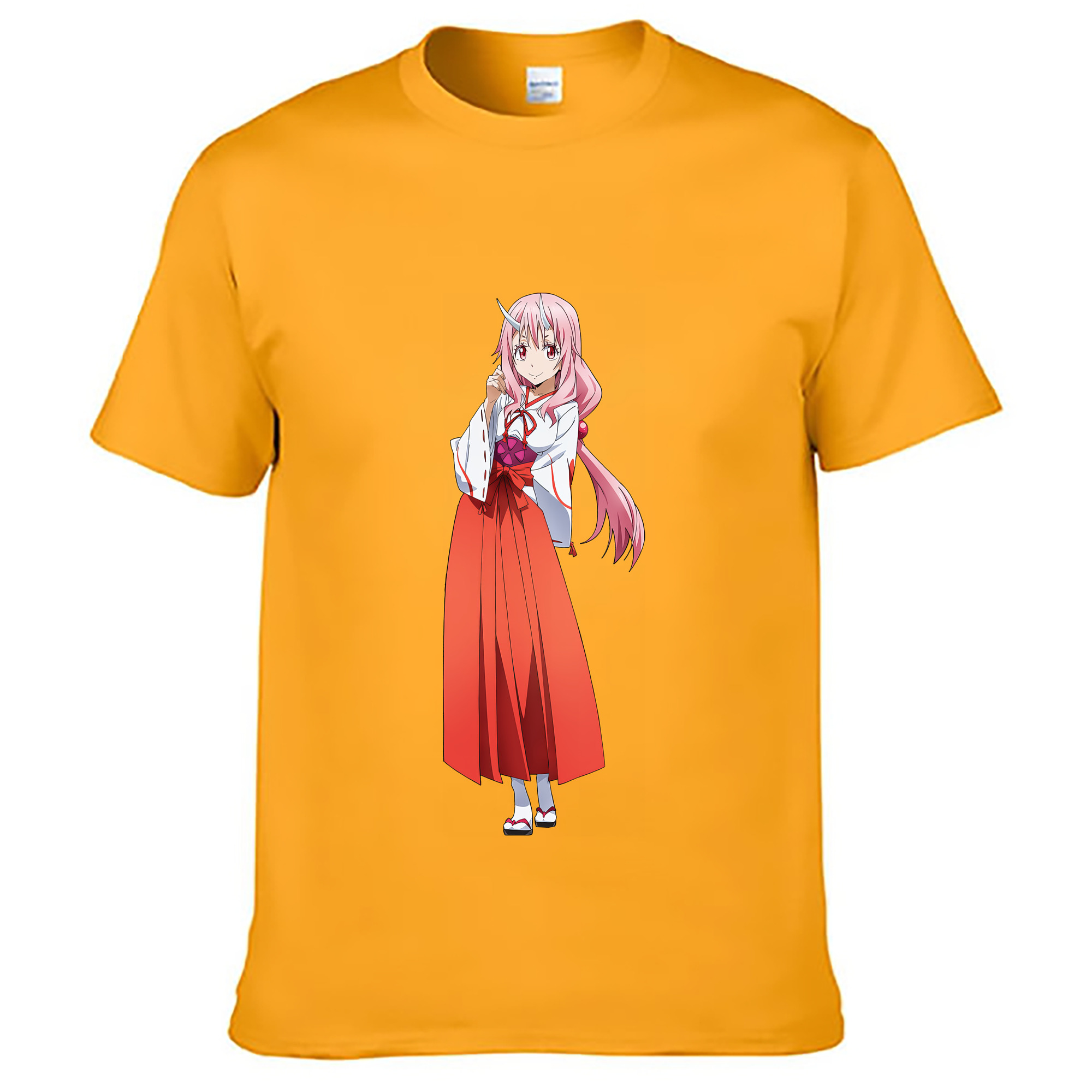 （画像用） 転スラ Regarding Reincarnated to Slime レディースカジュアルプリントTシャツ（綿100％）