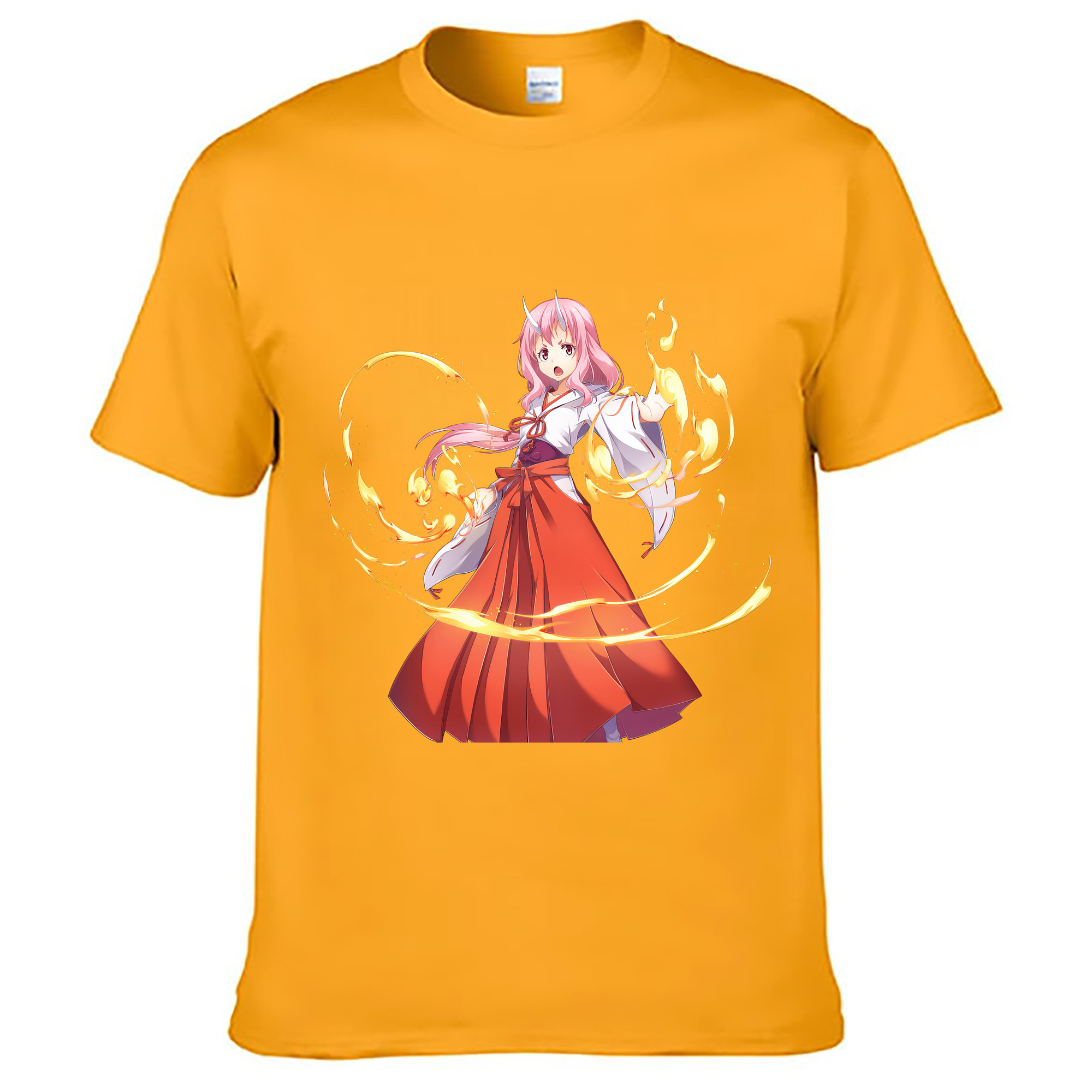 （画像用） 転スラ Regarding Reincarnated to Slime レディースカジュアルプリントTシャツ（綿100％）