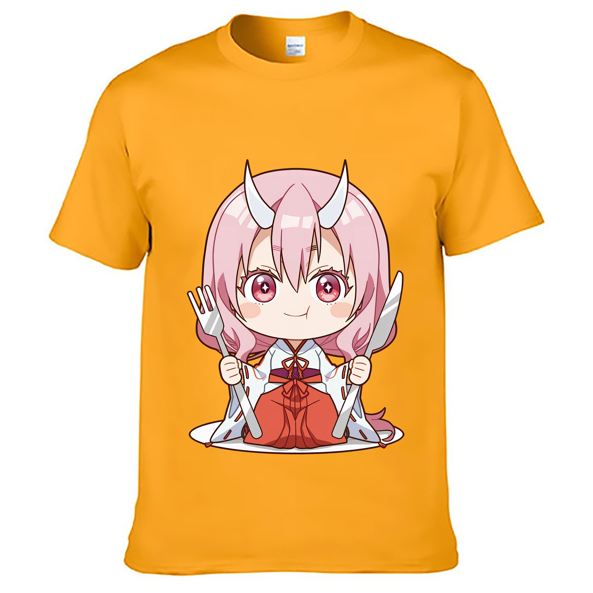 （画像用） 転スラ Regarding Reincarnated to Slime レディースカジュアルプリントTシャツ（綿100％）