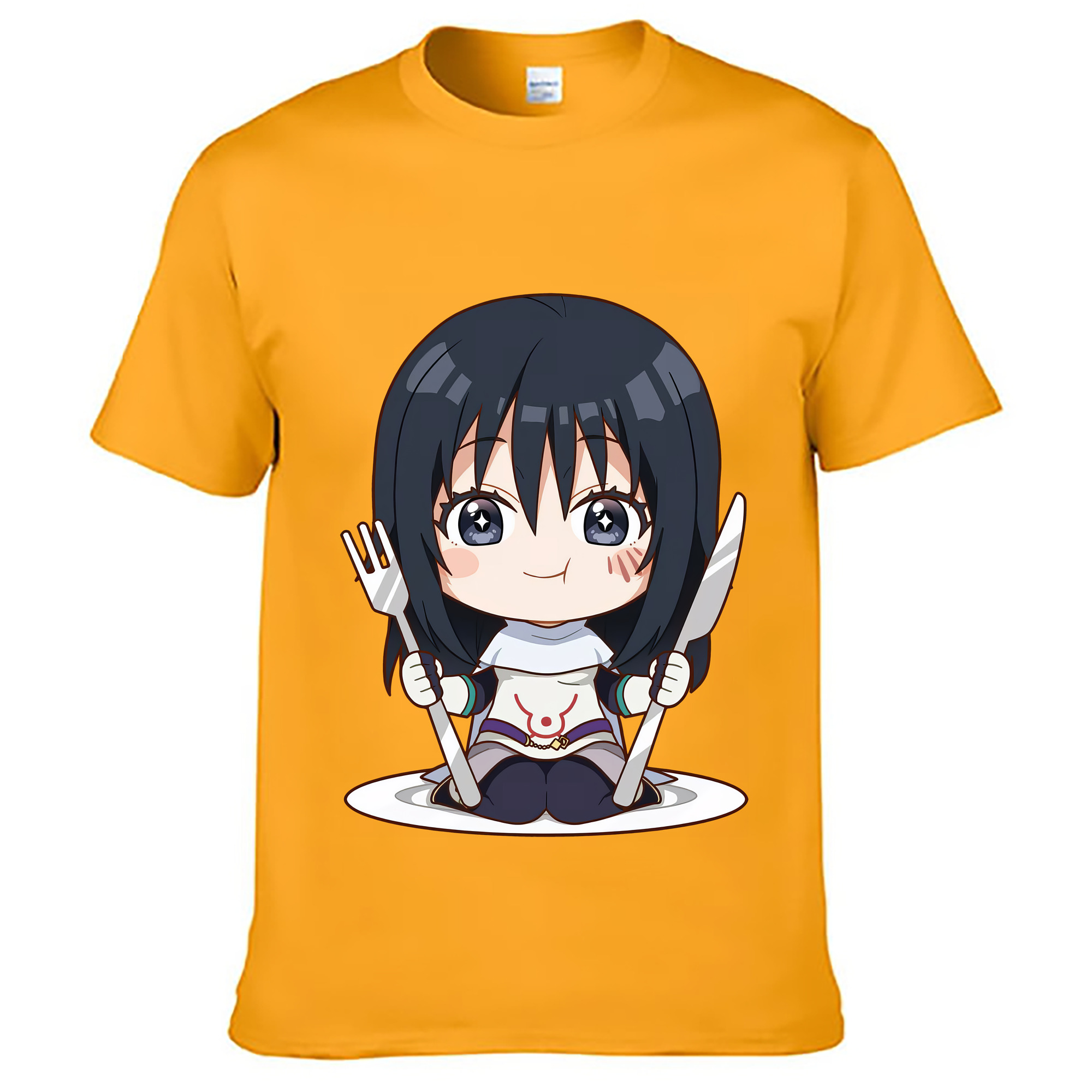（画像用） 転スラ Regarding Reincarnated to Slime レディースカジュアルプリントTシャツ（綿100％）