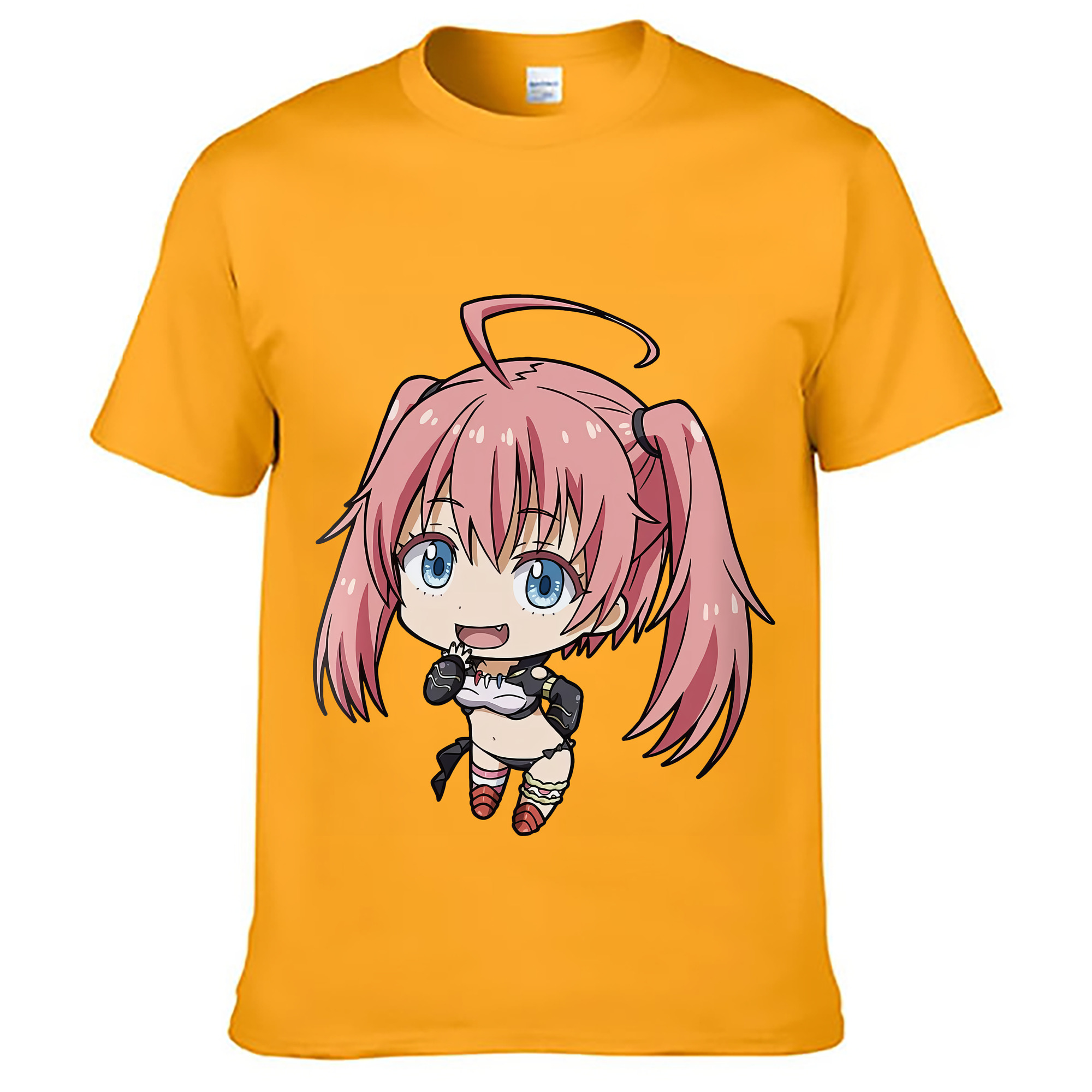 （画像用） 転スラ Regarding Reincarnated to Slime レディースカジュアルプリントTシャツ（綿100％）