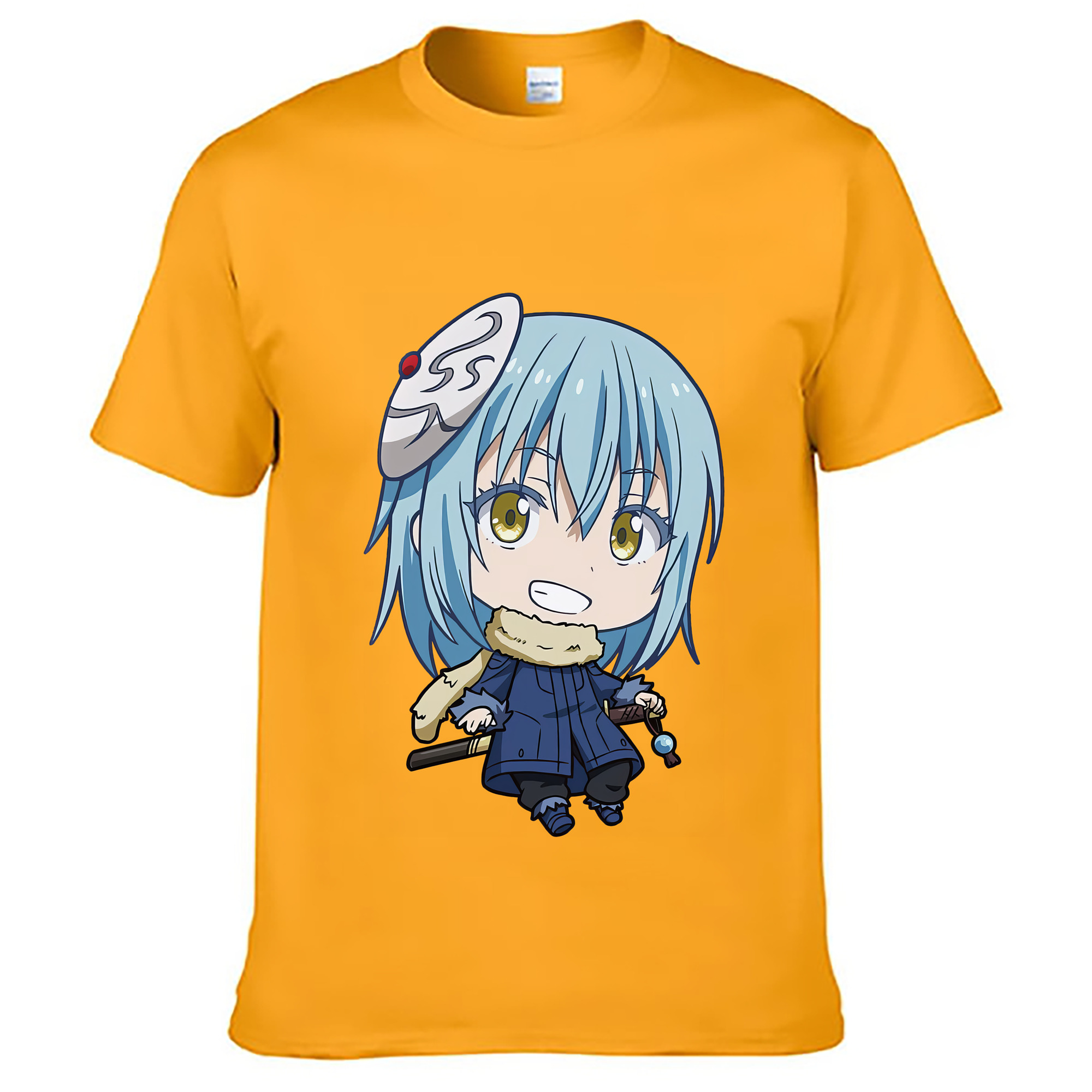 （画像用） 転スラ Regarding Reincarnated to Slime レディースカジュアルプリントTシャツ（綿100％）