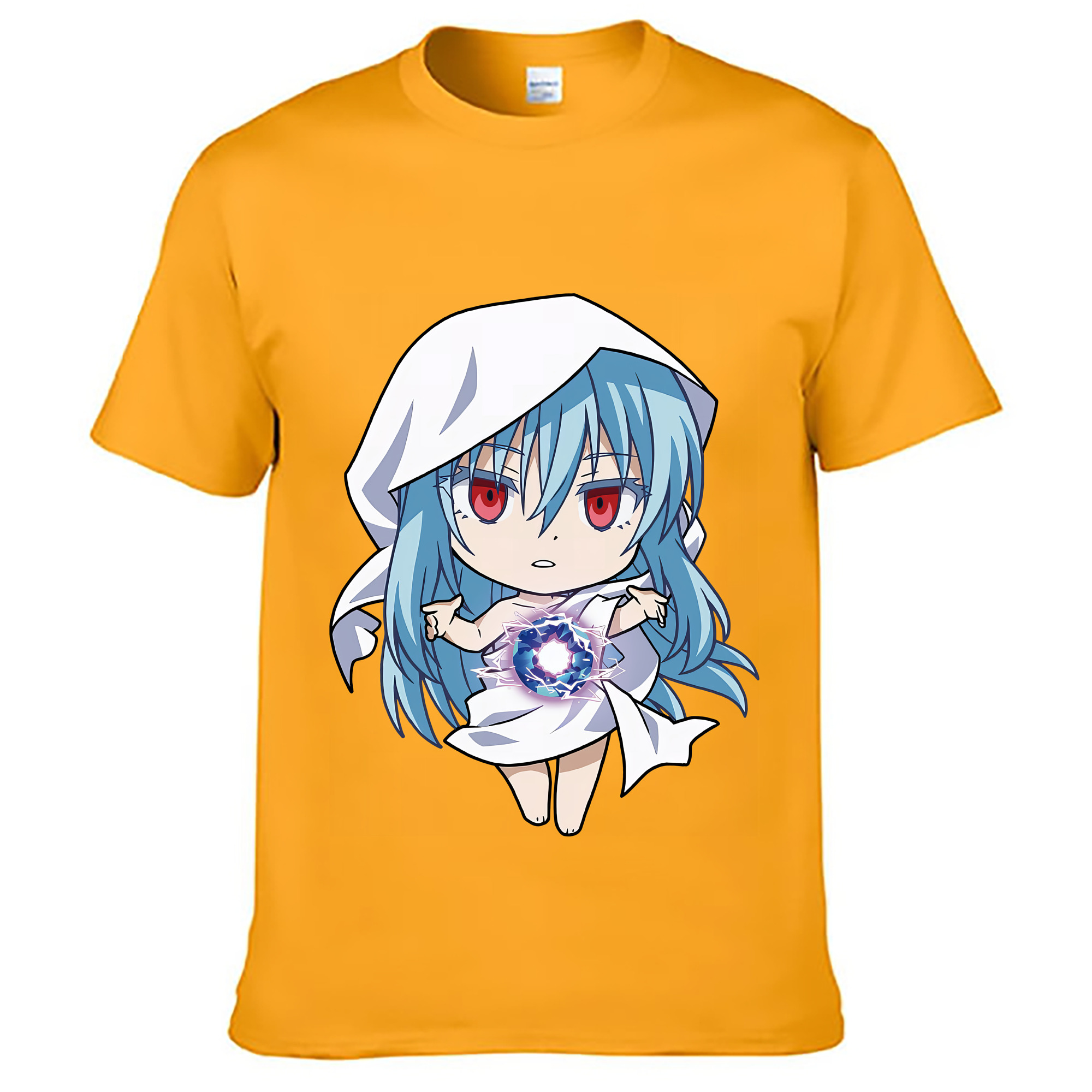 （画像用） 転スラ Regarding Reincarnated to Slime レディースカジュアルプリントTシャツ（綿100％）
