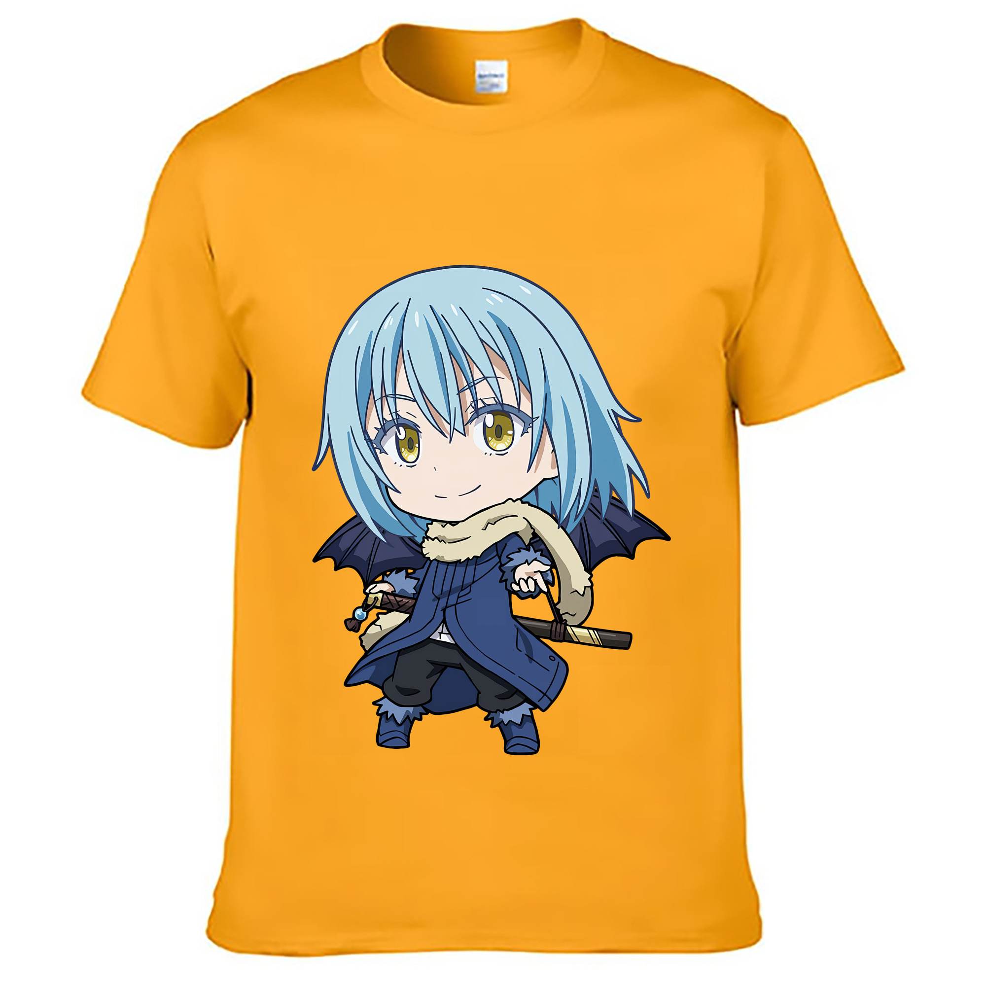 （画像用） 転スラ Regarding Reincarnated to Slime レディースカジュアルプリントTシャツ（綿100％）