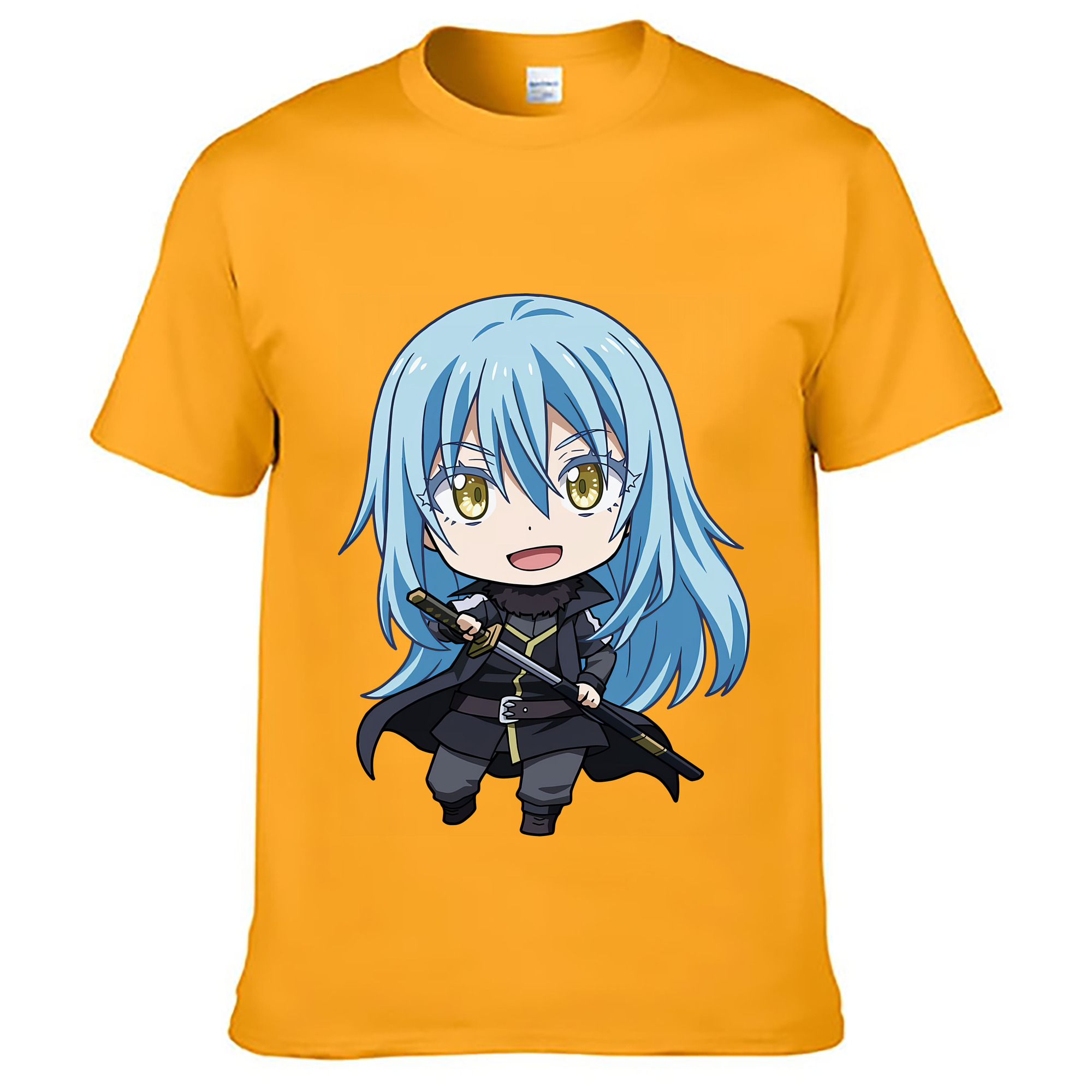 （画像用） 転スラ Regarding Reincarnated to Slime レディースカジュアルプリントTシャツ（綿100％）