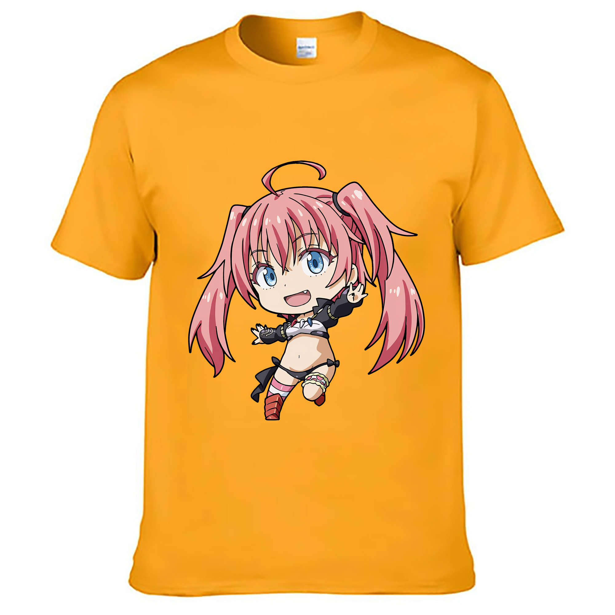 （画像用） 転スラ Regarding Reincarnated to Slime レディースカジュアルプリントTシャツ（綿100％）