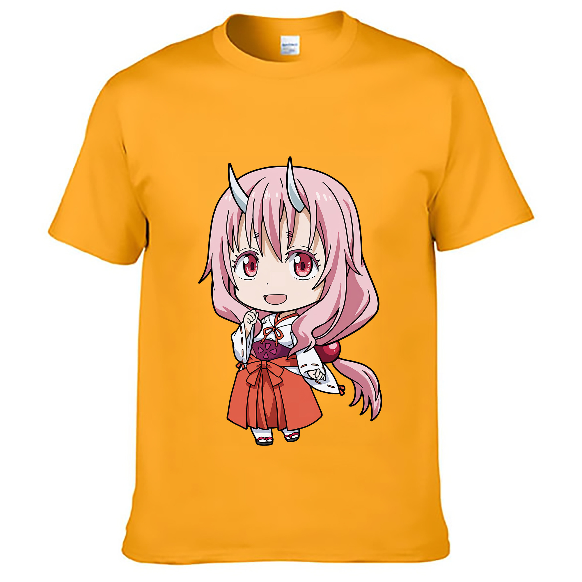 （画像用） 転スラ Regarding Reincarnated to Slime レディースカジュアルプリントTシャツ（綿100％）