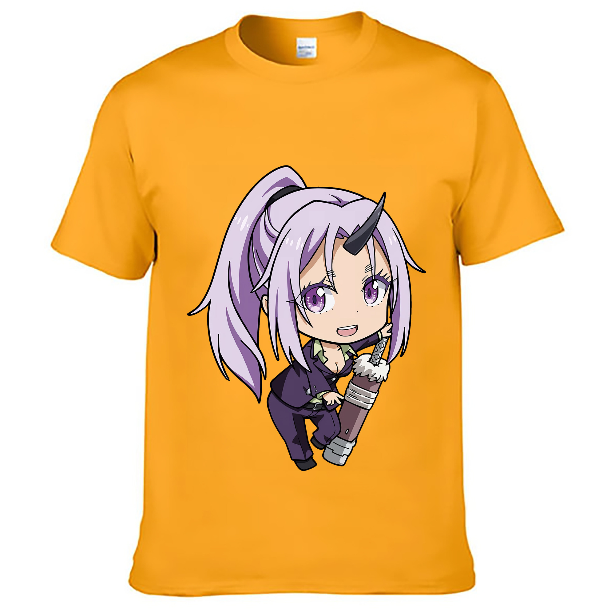 （画像用） 転スラ Regarding Reincarnated to Slime レディースカジュアルプリントTシャツ（綿100％）