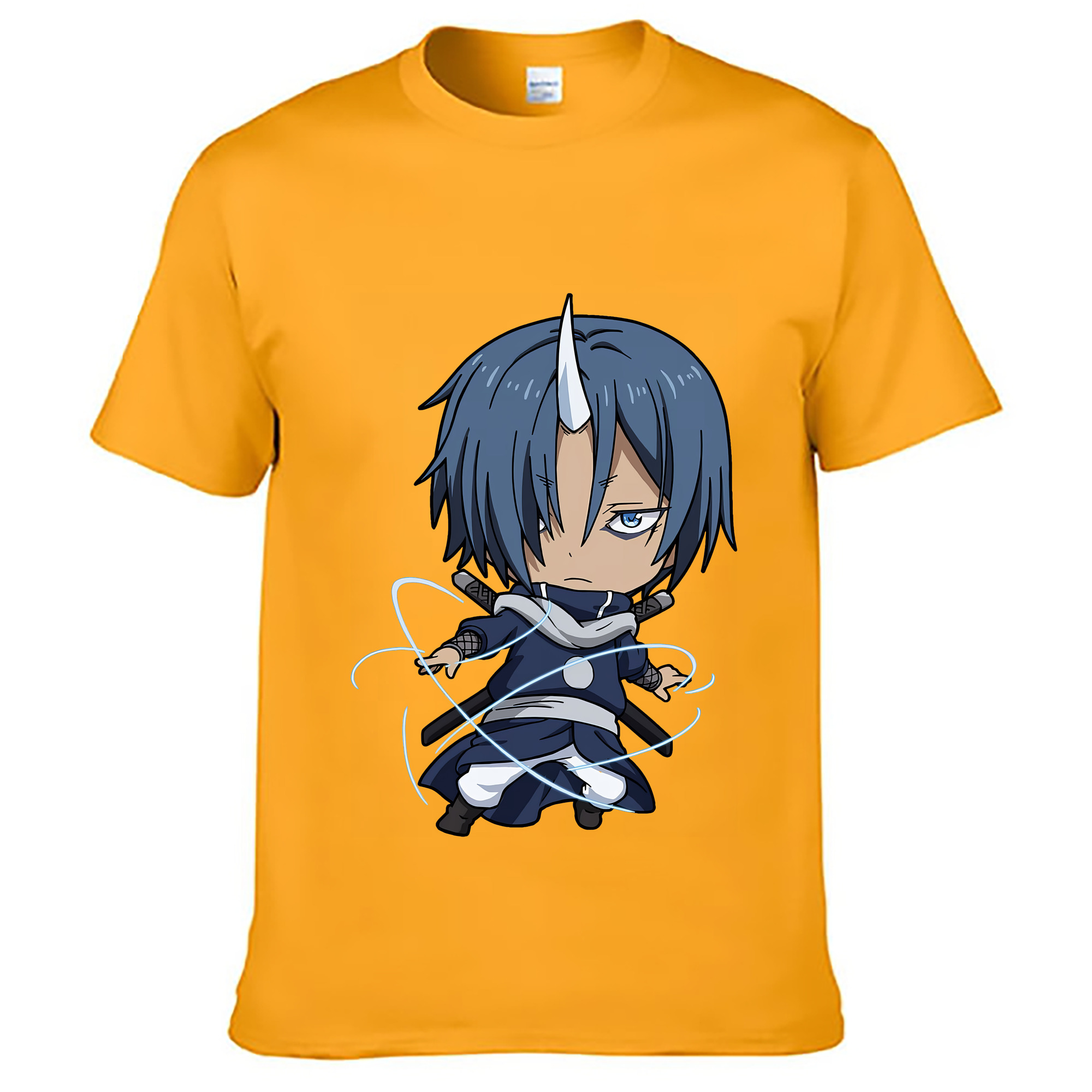 （画像用） 転スラ Regarding Reincarnated to Slime レディースカジュアルプリントTシャツ（綿100％）