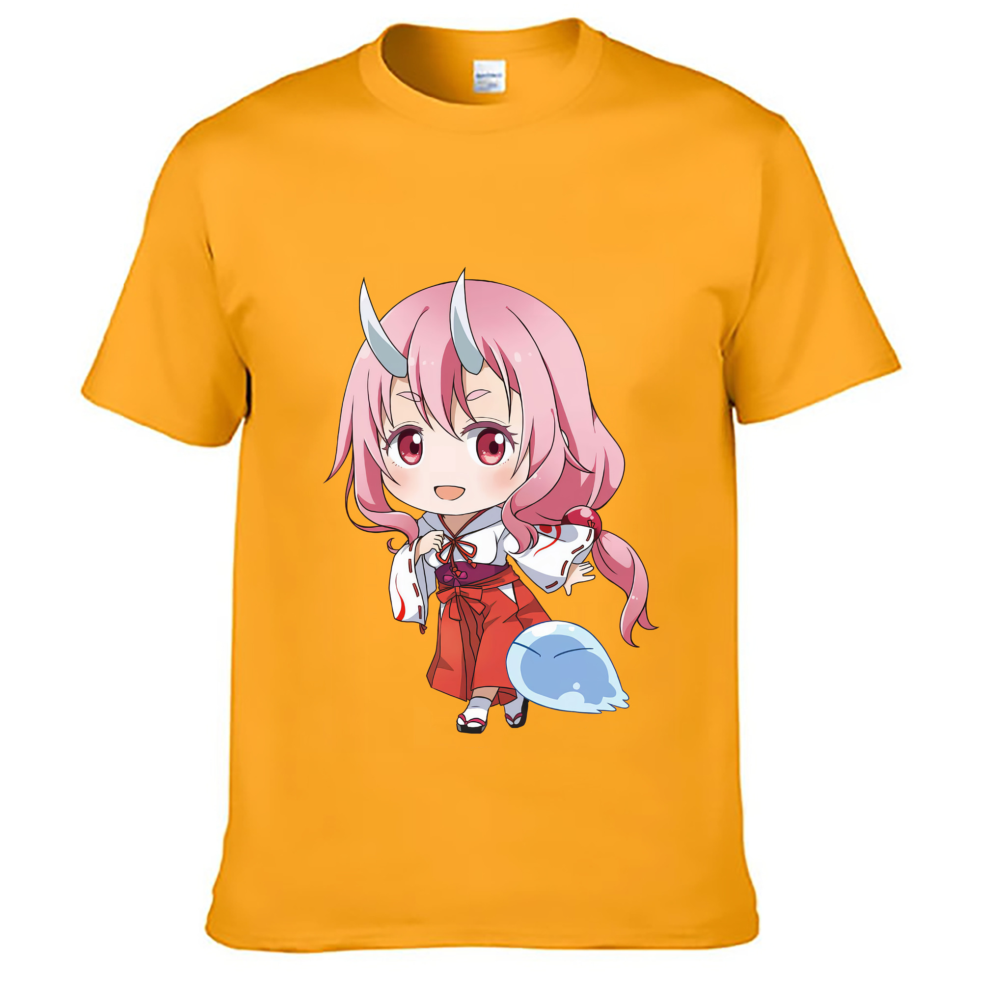 （画像用） 転スラ Regarding Reincarnated to Slime レディースカジュアルプリントTシャツ（綿100％）