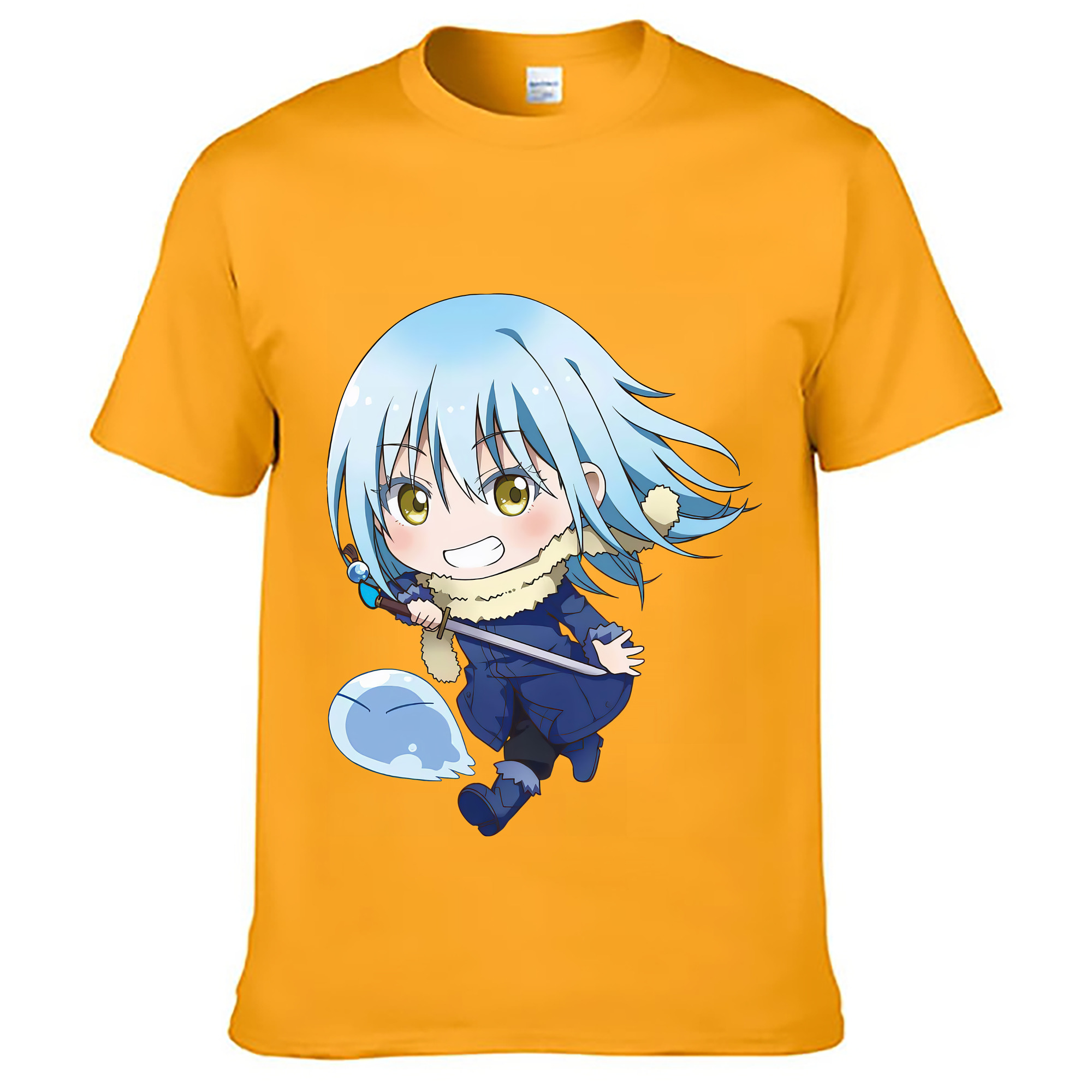 （画像用） 転スラ Regarding Reincarnated to Slime レディースカジュアルプリントTシャツ（綿100％）