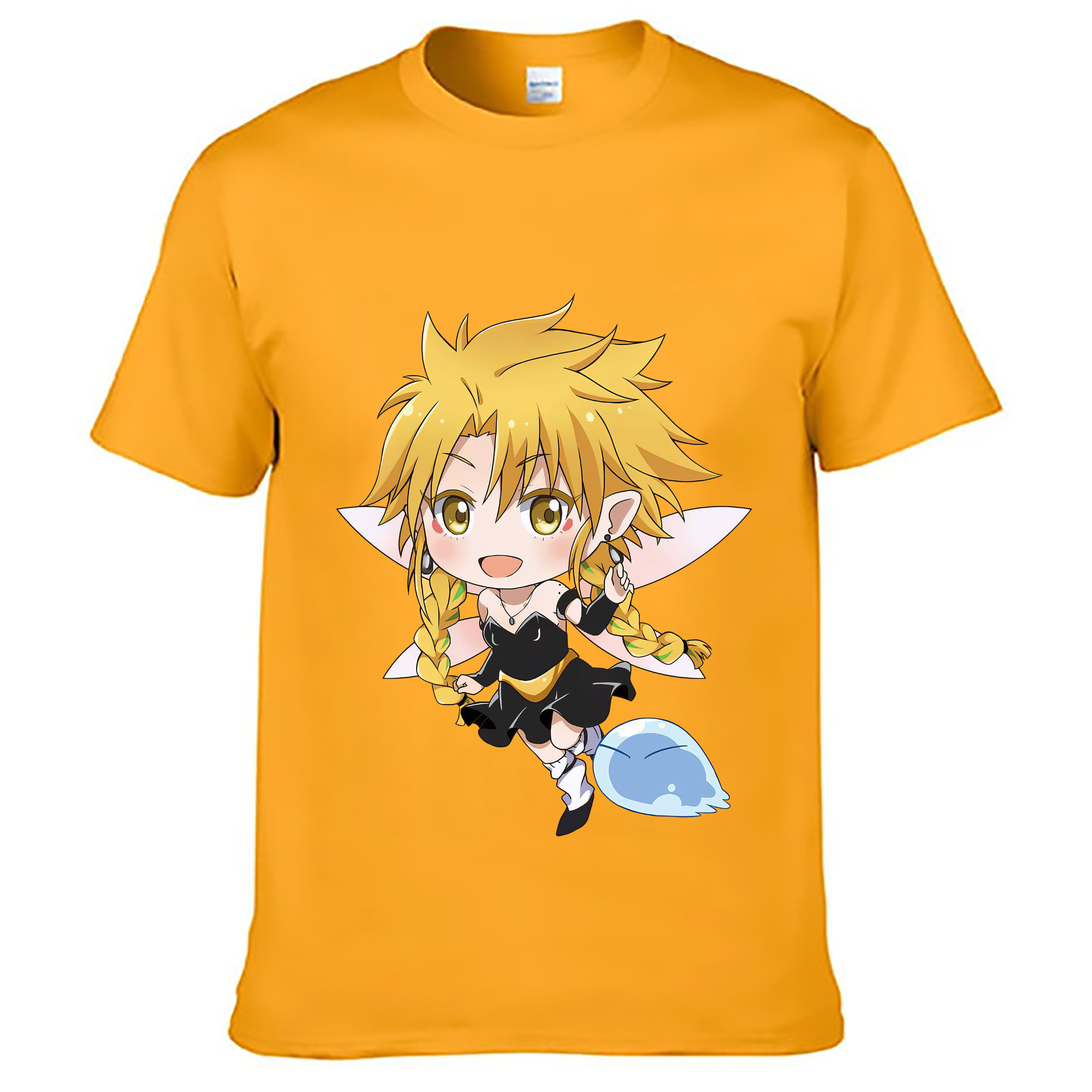 （画像用） 転スラ Regarding Reincarnated to Slime レディースカジュアルプリントTシャツ（綿100％）