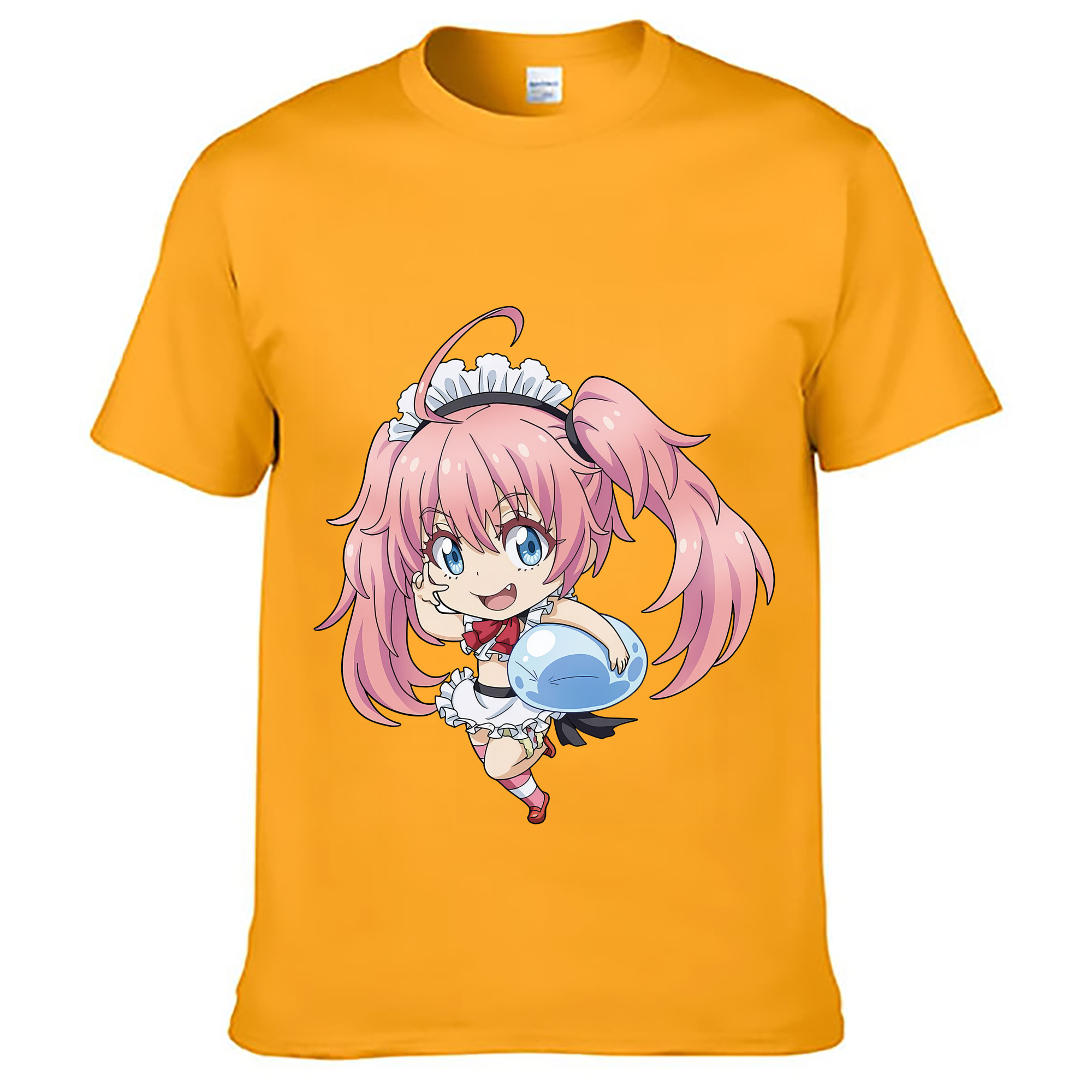 （画像用） 転スラ Regarding Reincarnated to Slime レディースカジュアルプリントTシャツ（綿100％）