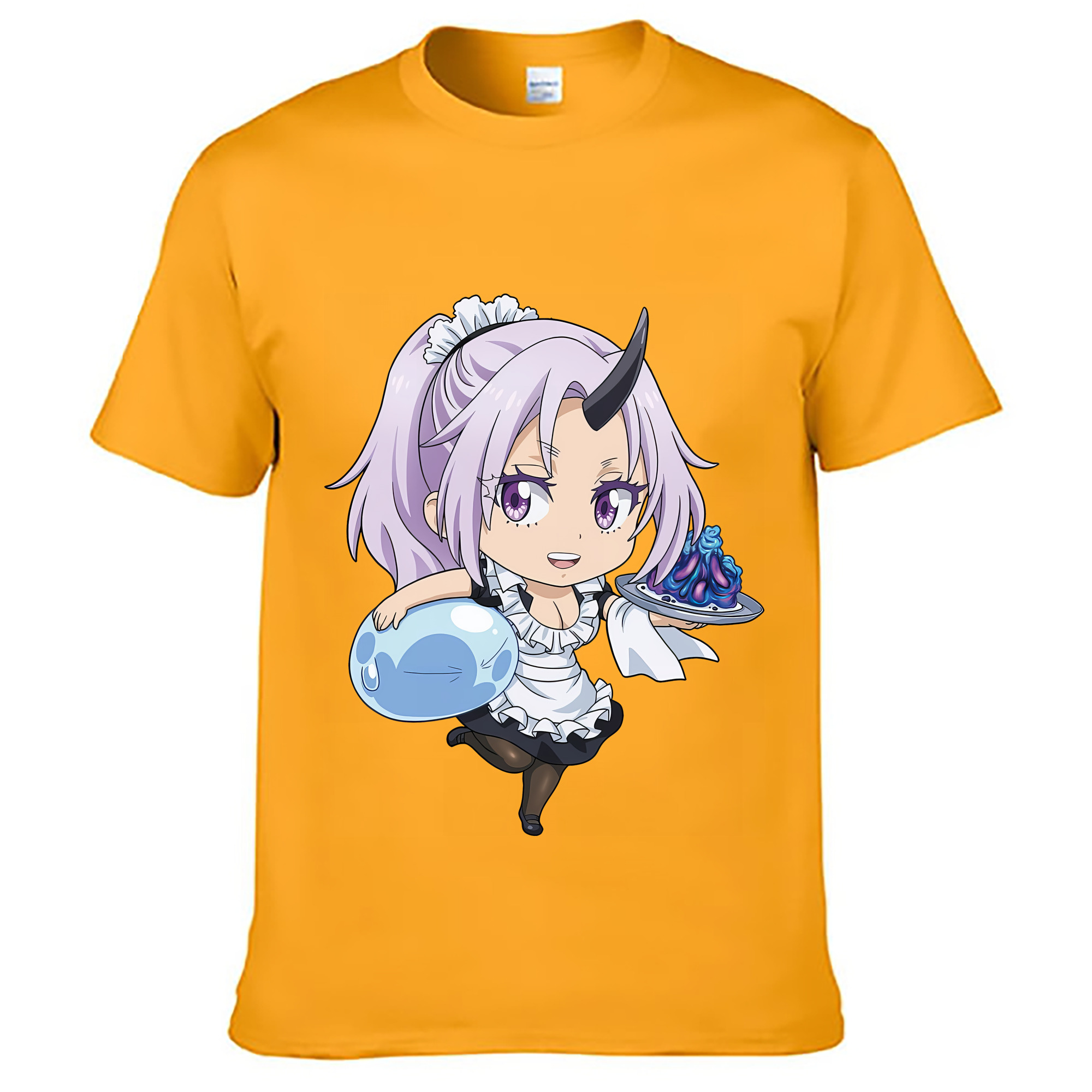 （画像用） 転スラ Regarding Reincarnated to Slime レディースカジュアルプリントTシャツ（綿100％）