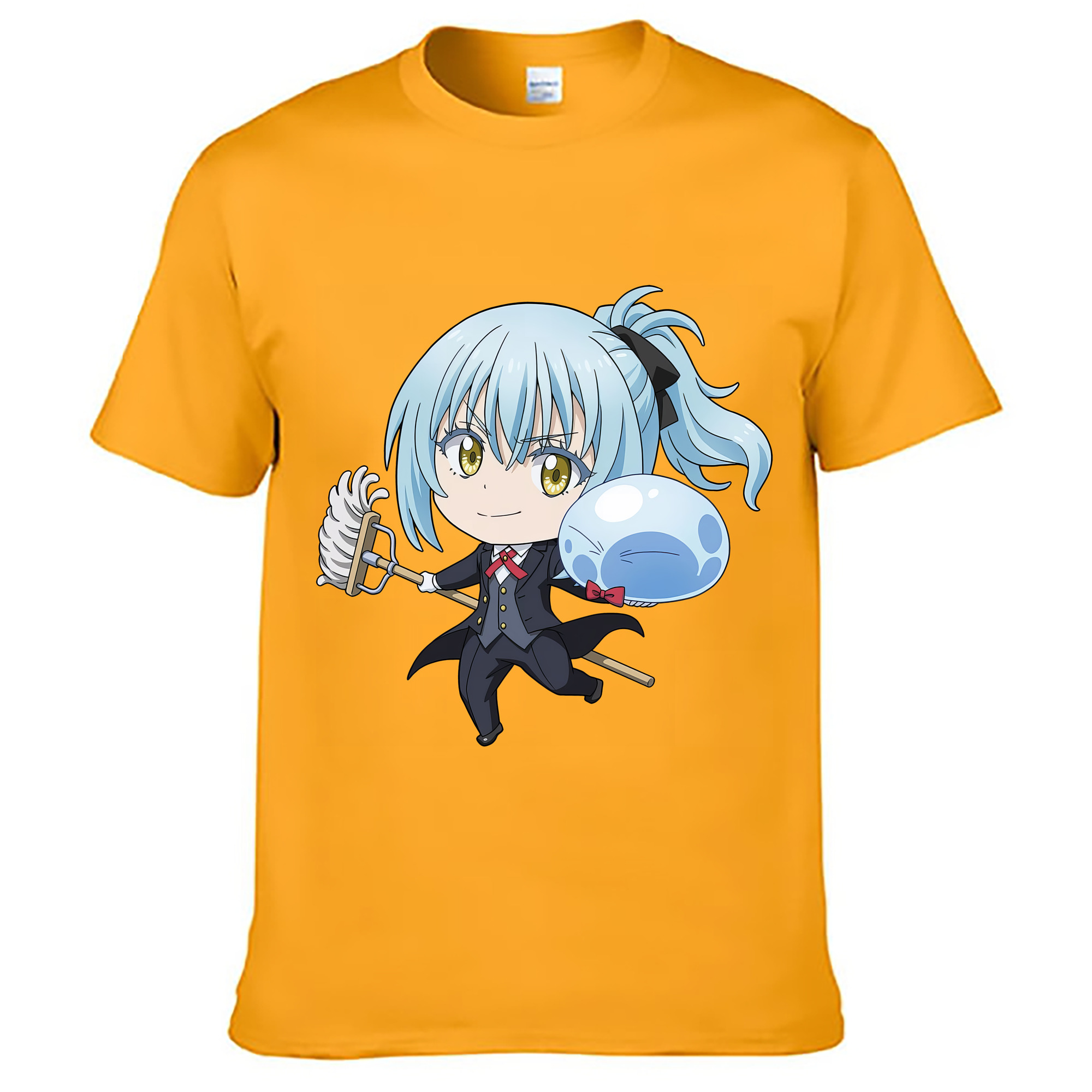 （画像用） 転スラ Regarding Reincarnated to Slime レディースカジュアルプリントTシャツ（綿100％）