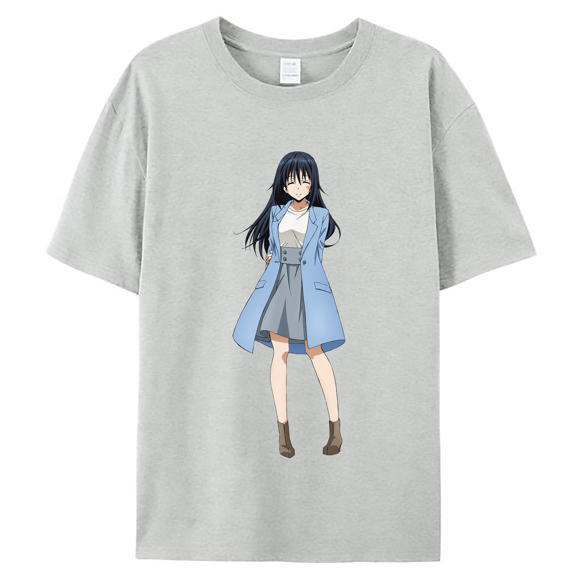 （画像用） 転スラ Regarding Reincarnated to Slime レディースカジュアルプリントTシャツ（綿100％）