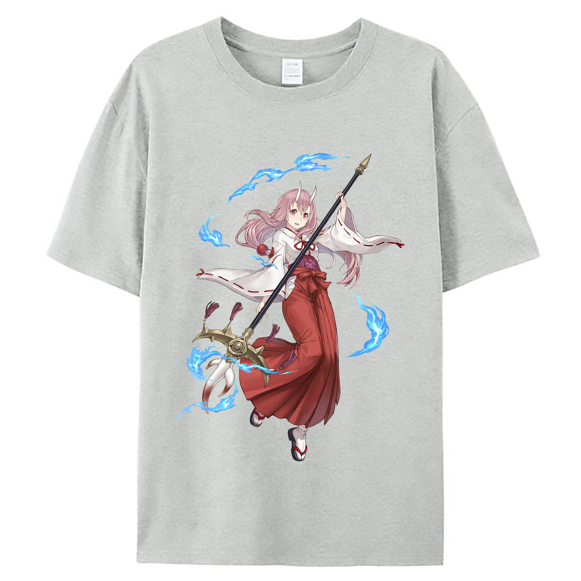（画像用） 転スラ Regarding Reincarnated to Slime レディースカジュアルプリントTシャツ（綿100％）