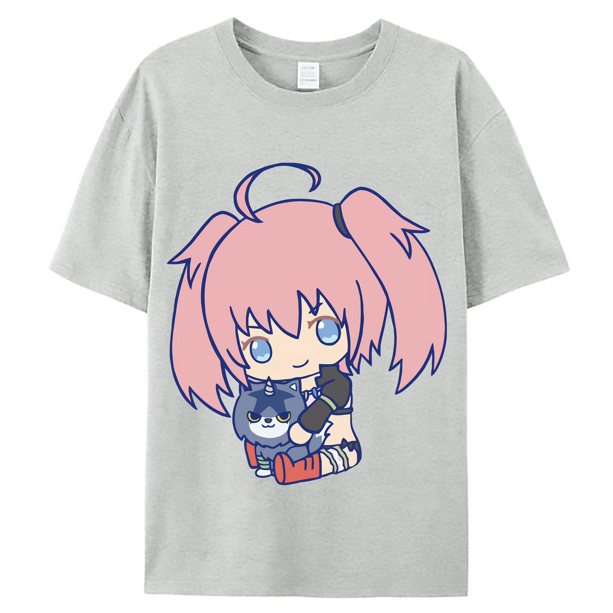 （画像用） 転スラ Regarding Reincarnated to Slime レディースカジュアルプリントTシャツ（綿100％）
