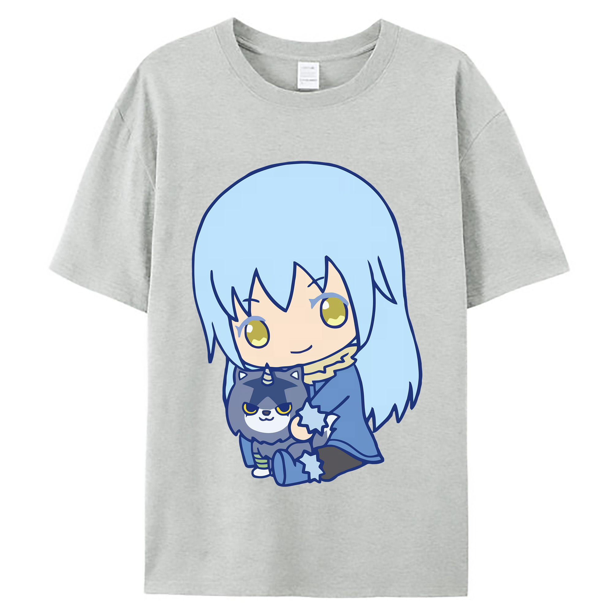 （画像用） 転スラ Regarding Reincarnated to Slime レディースカジュアルプリントTシャツ（綿100％）