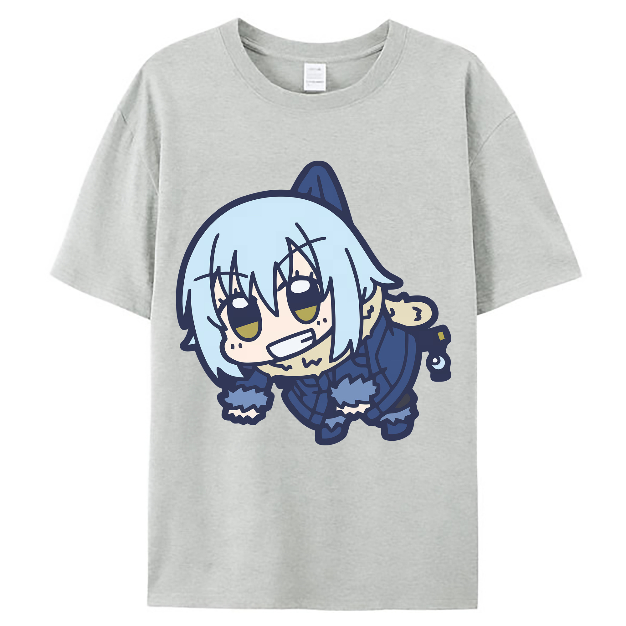 （画像用） 転スラ Regarding Reincarnated to Slime レディースカジュアルプリントTシャツ（綿100％）