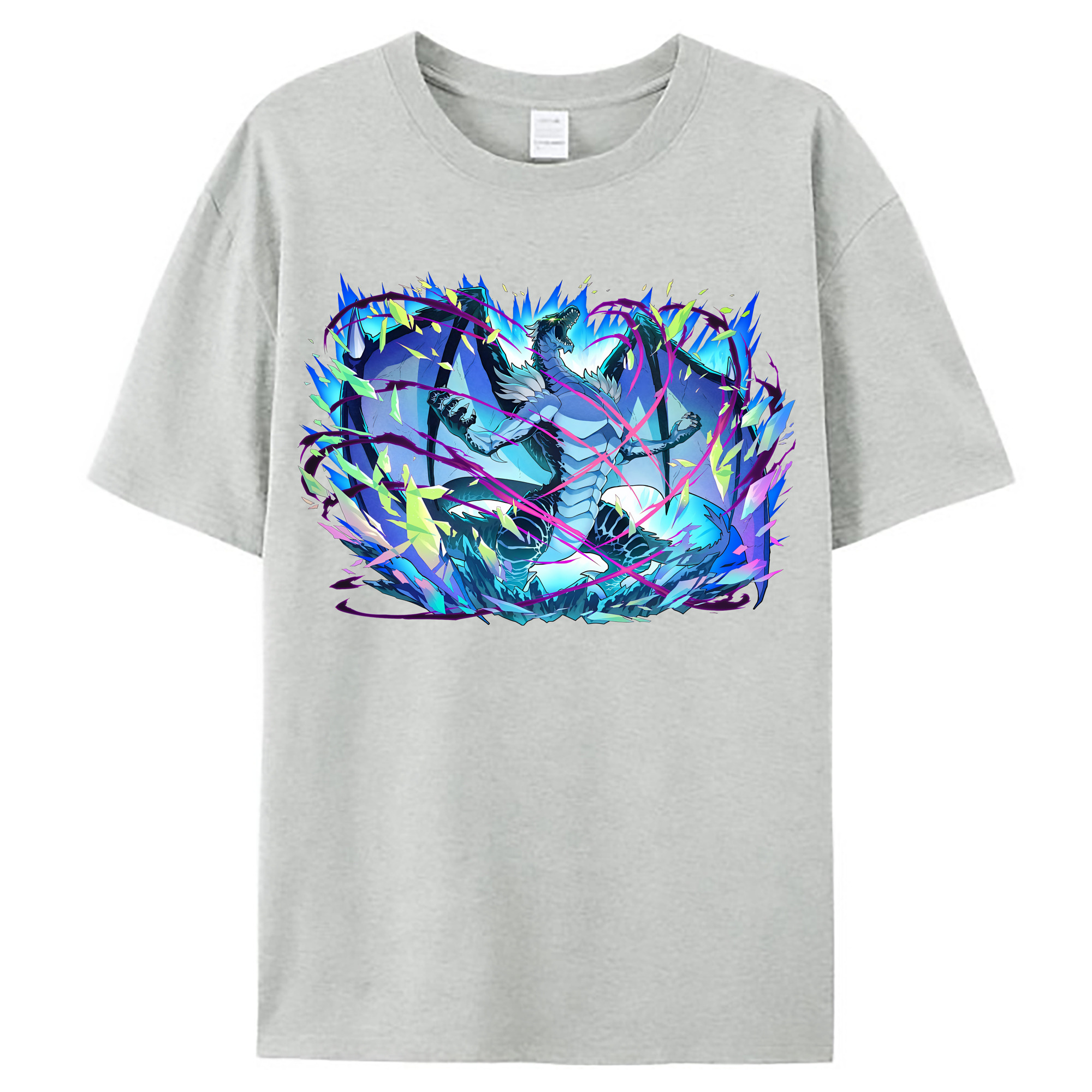 （画像用） 転スラ Regarding Reincarnated to Slime レディースカジュアルプリントTシャツ（綿100％）