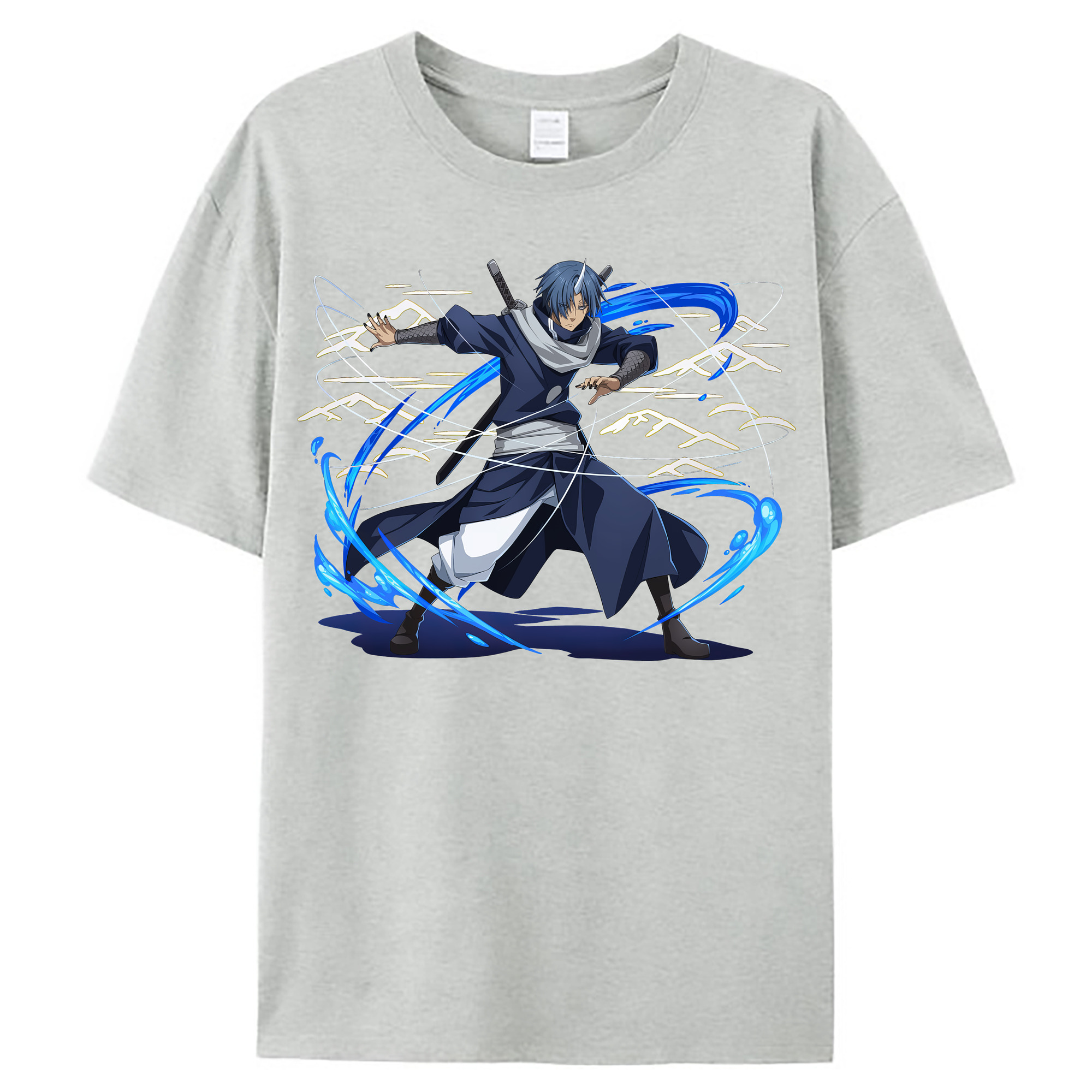 （画像用） 転スラ Regarding Reincarnated to Slime レディースカジュアルプリントTシャツ（綿100％）