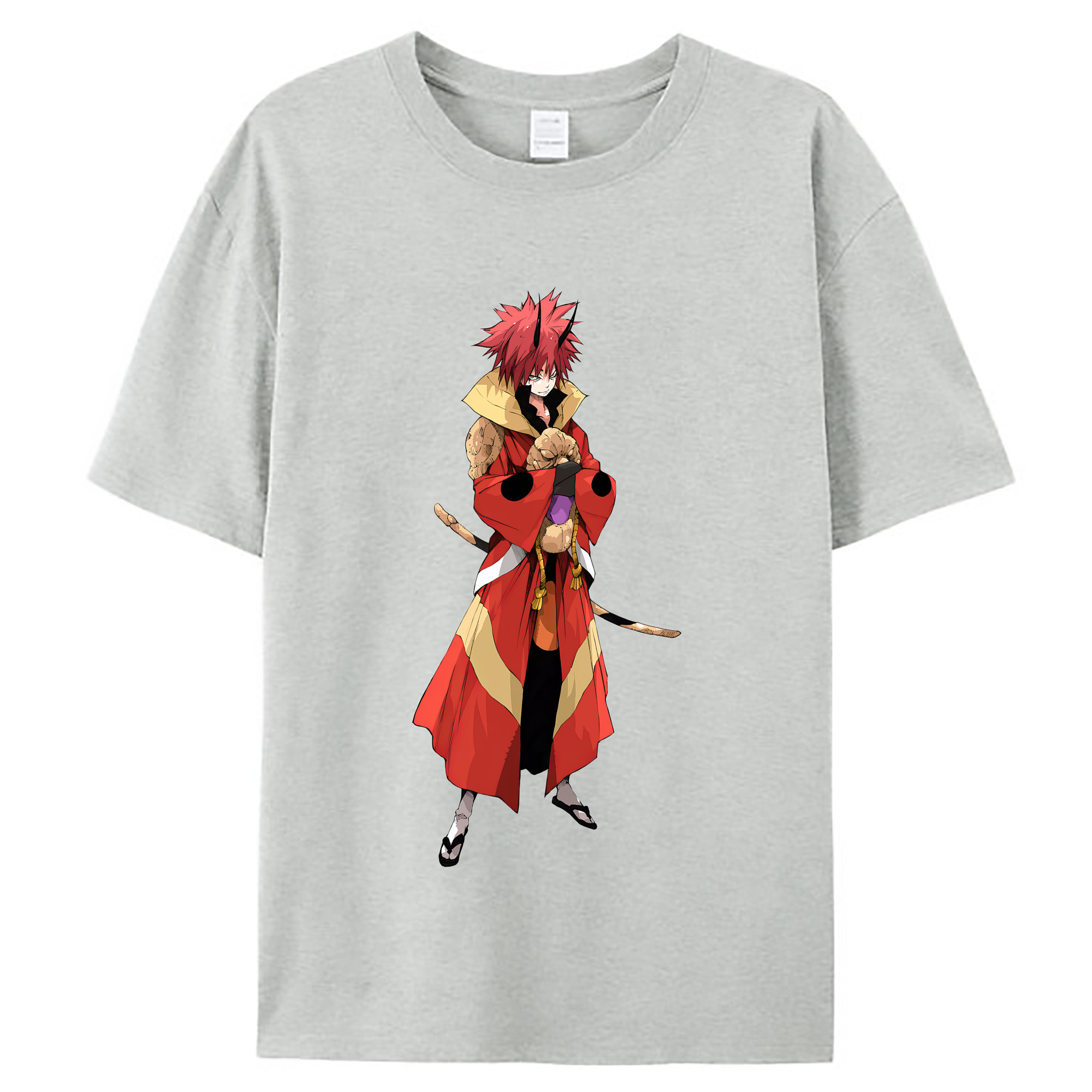 （画像用） 転スラ Regarding Reincarnated to Slime レディースカジュアルプリントTシャツ（綿100％）