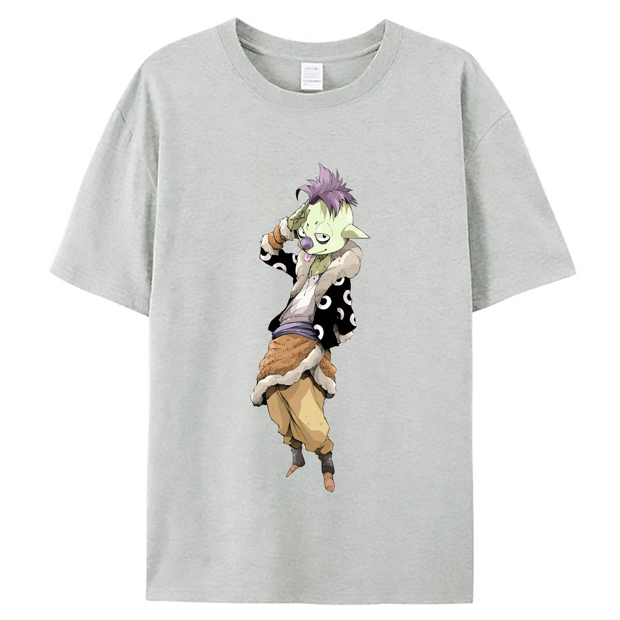 （画像用） 転スラ Regarding Reincarnated to Slime レディースカジュアルプリントTシャツ（綿100％）