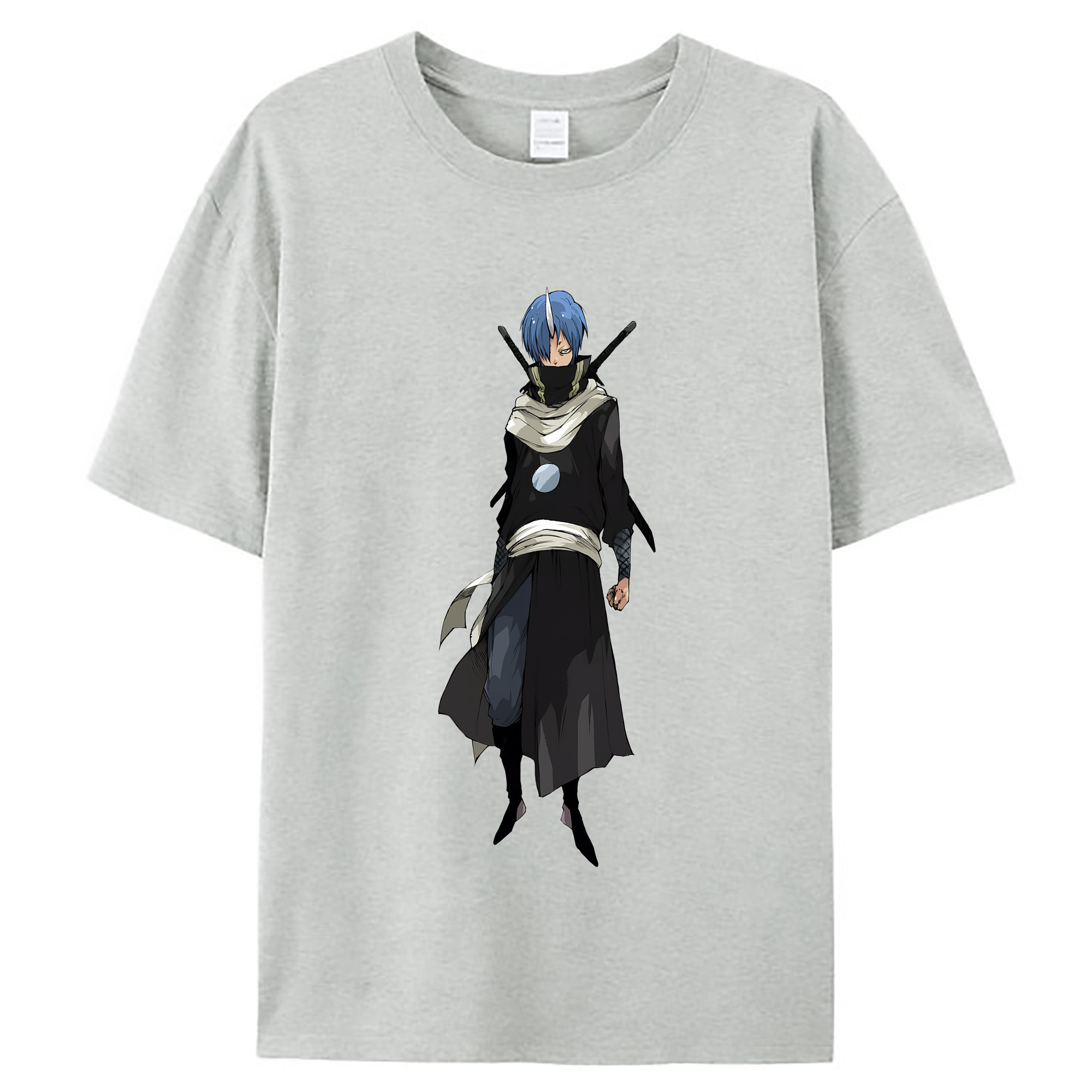 （画像用） 転スラ Regarding Reincarnated to Slime レディースカジュアルプリントTシャツ（綿100％）