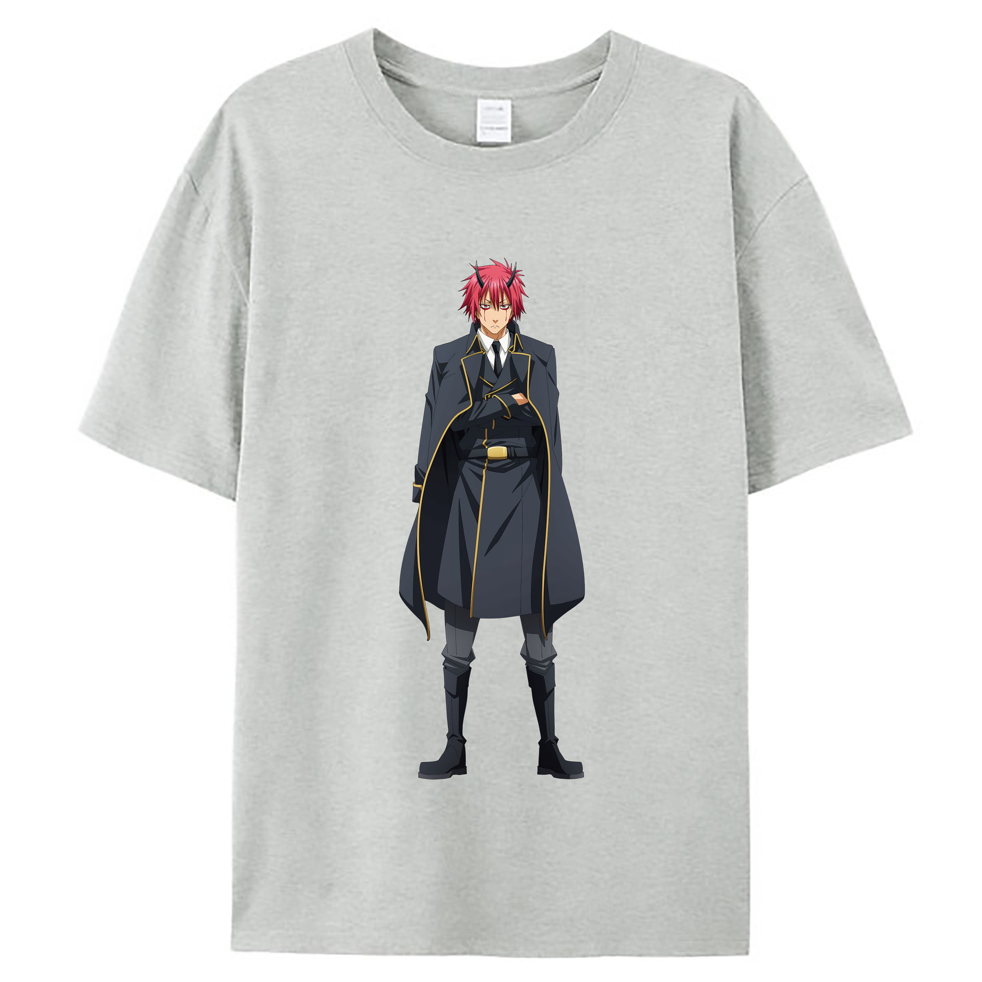 （画像用） 転スラ Regarding Reincarnated to Slime レディースカジュアルプリントTシャツ（綿100％）