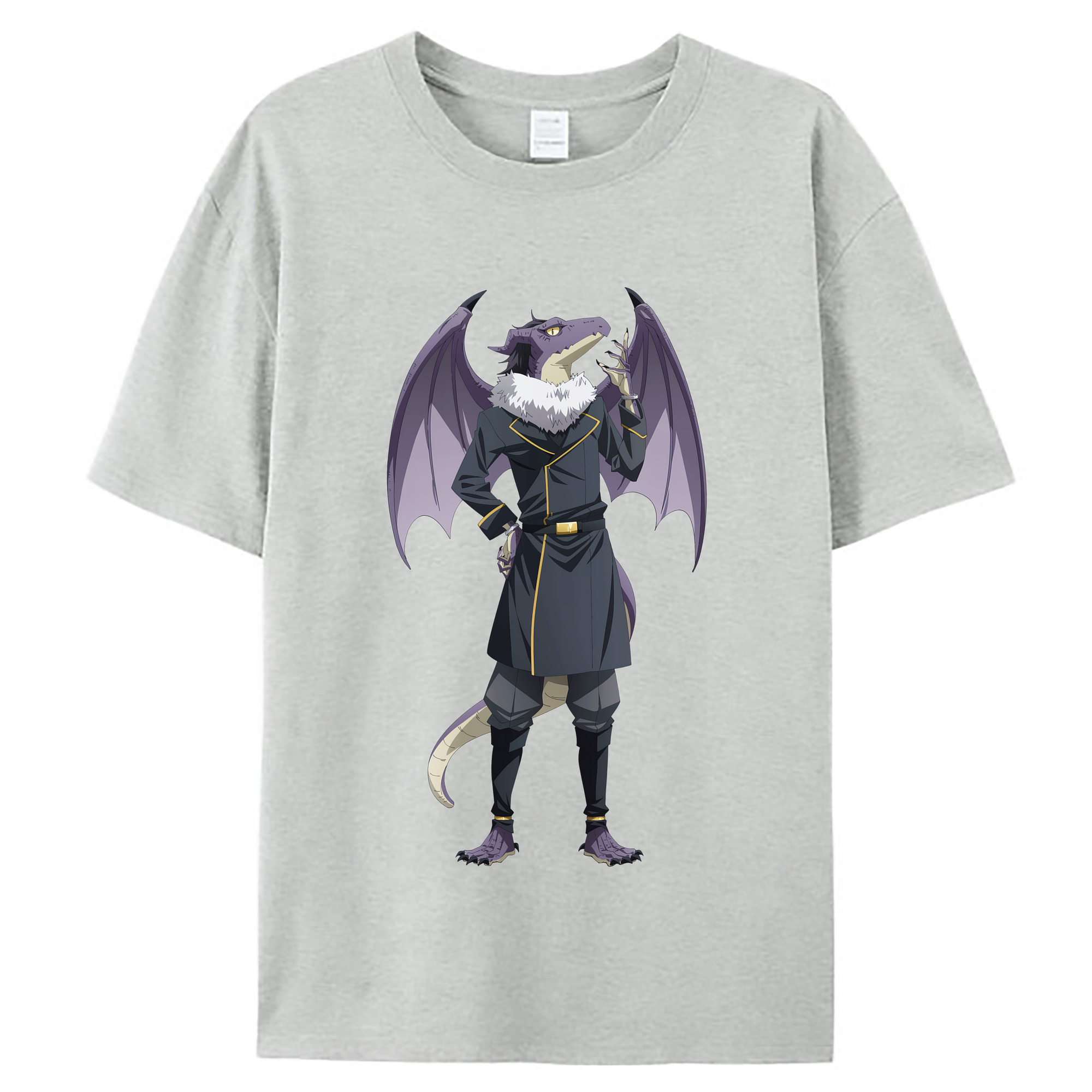 （画像用） 転スラ Regarding Reincarnated to Slime レディースカジュアルプリントTシャツ（綿100％）