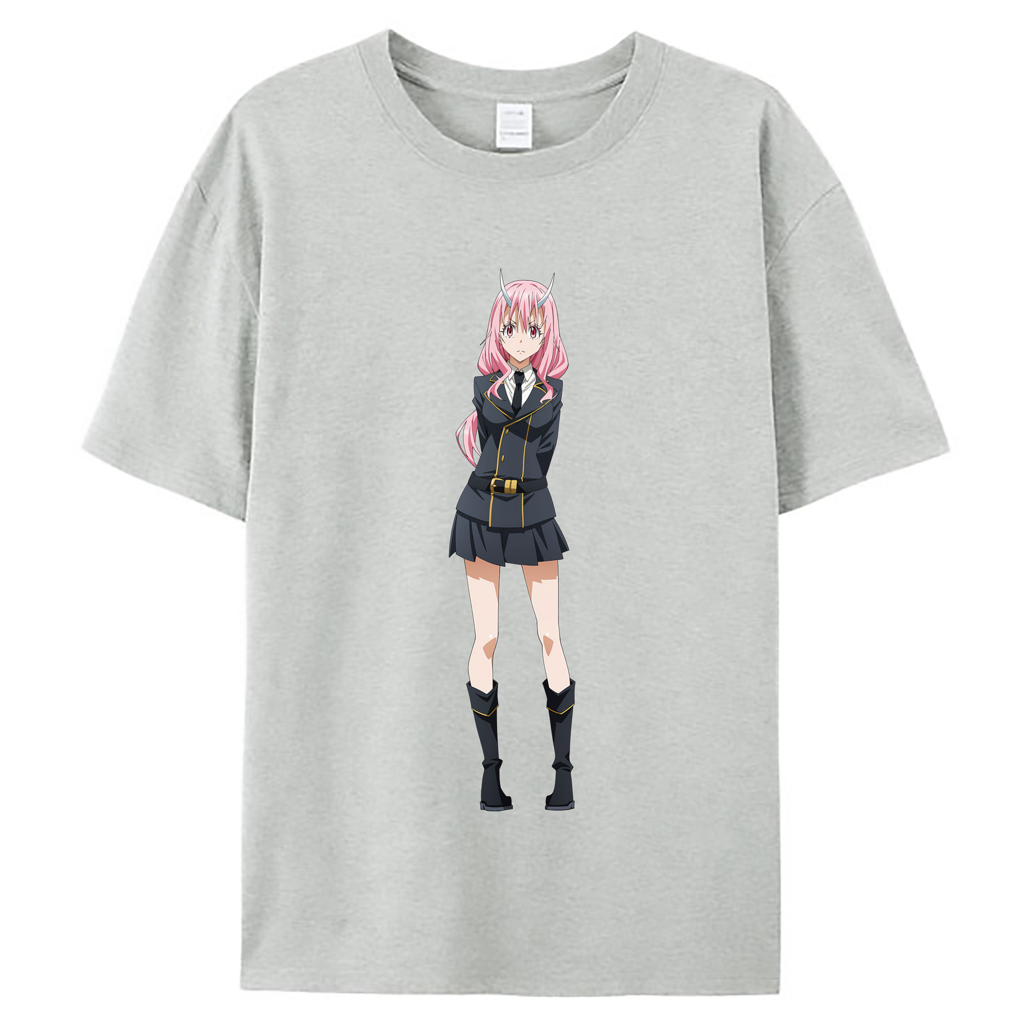 （画像用） 転スラ Regarding Reincarnated to Slime レディースカジュアルプリントTシャツ（綿100％）