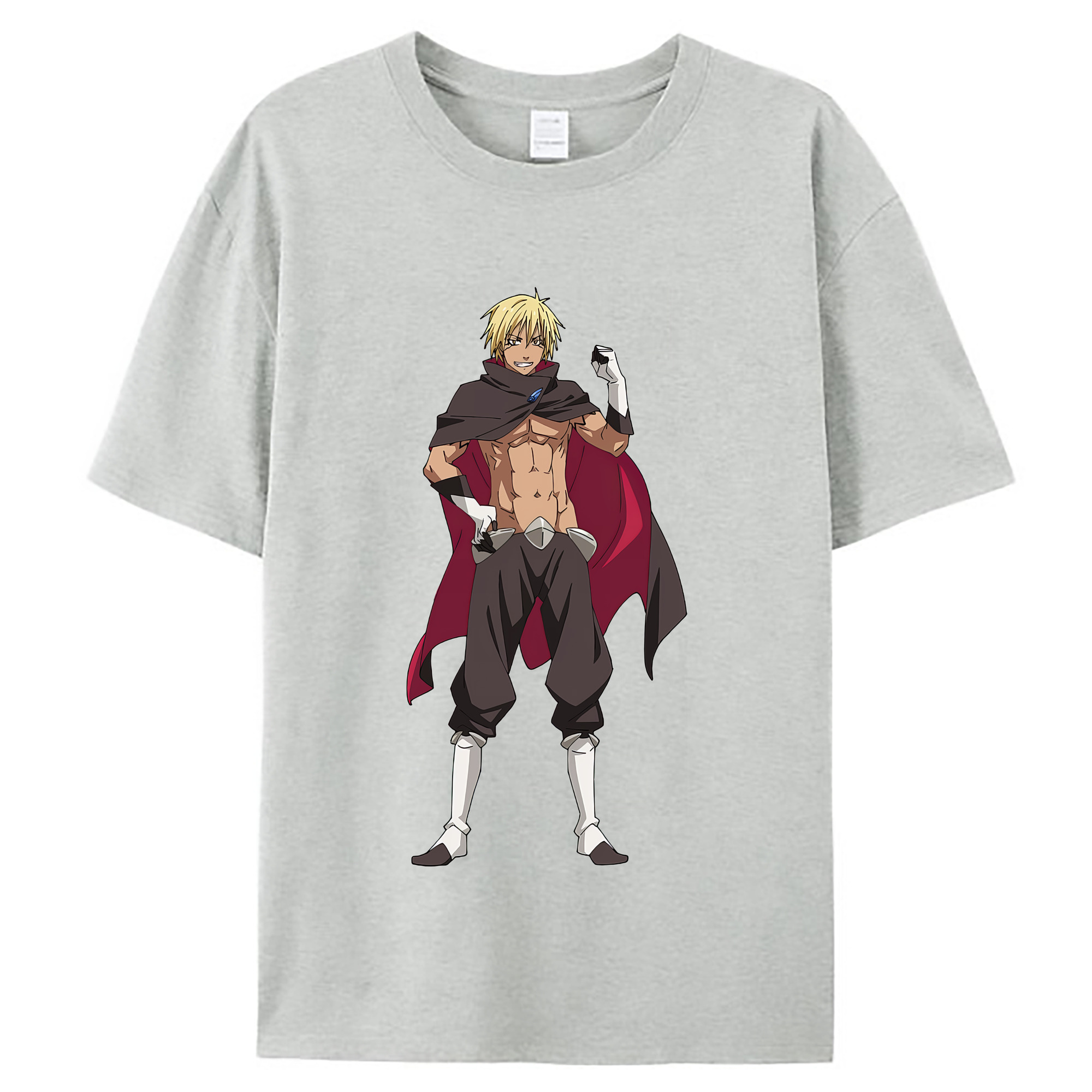 （画像用） 転スラ Regarding Reincarnated to Slime レディースカジュアルプリントTシャツ（綿100％）