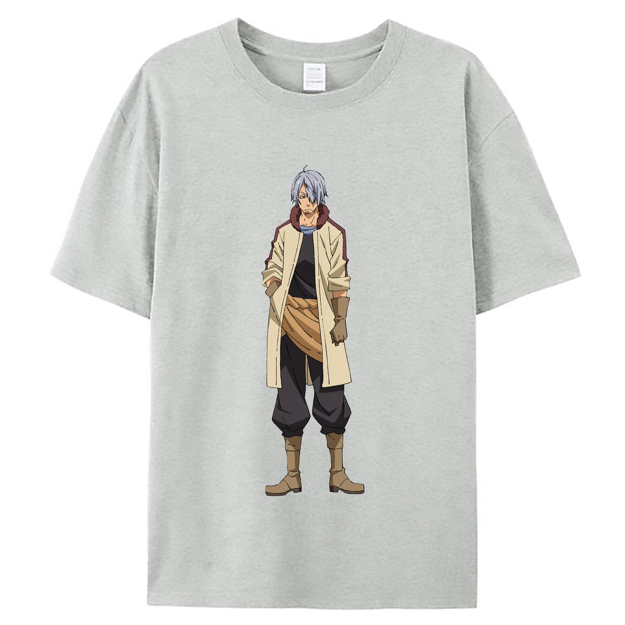 （画像用） 転スラ Regarding Reincarnated to Slime レディースカジュアルプリントTシャツ（綿100％）