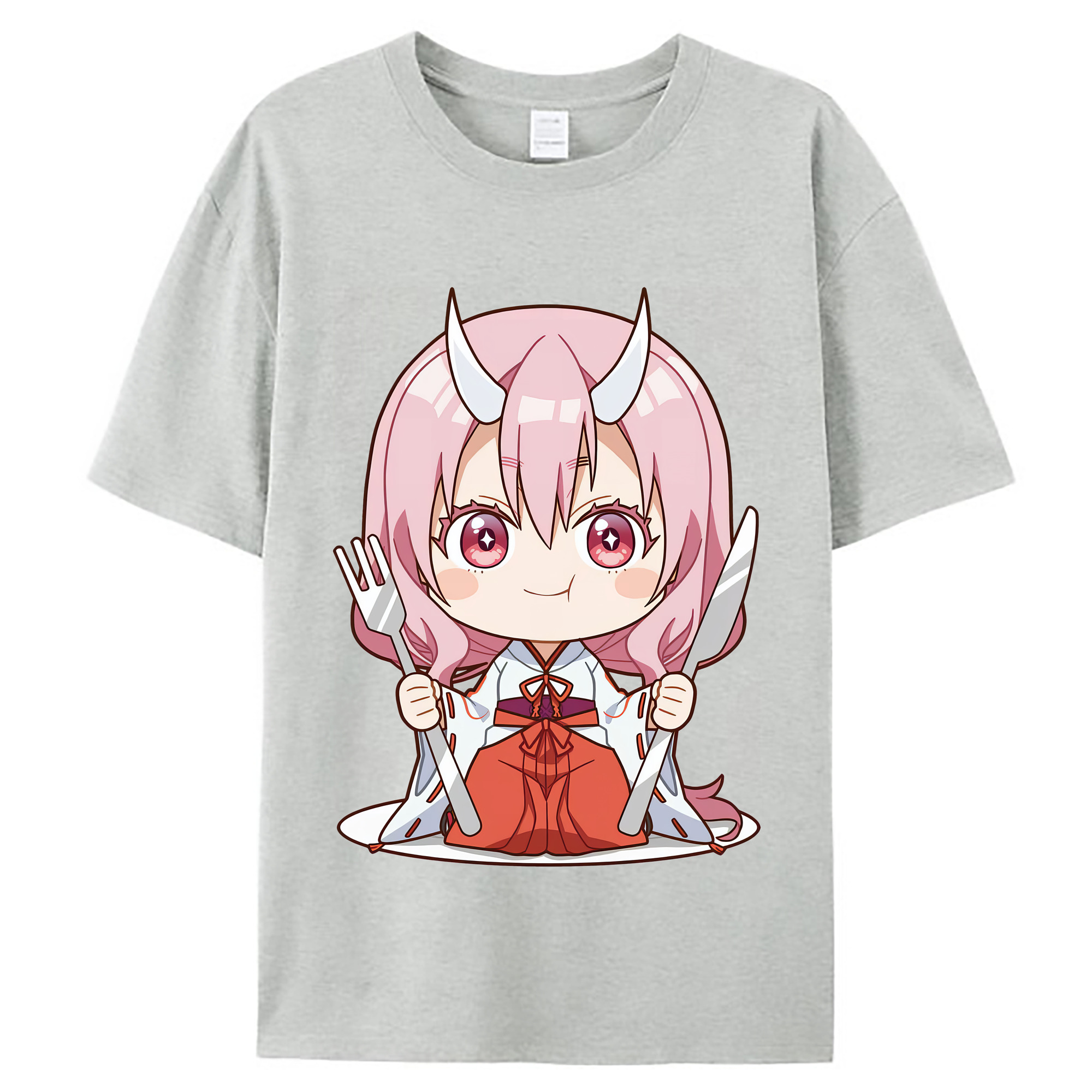 （画像用） 転スラ Regarding Reincarnated to Slime レディースカジュアルプリントTシャツ（綿100％）