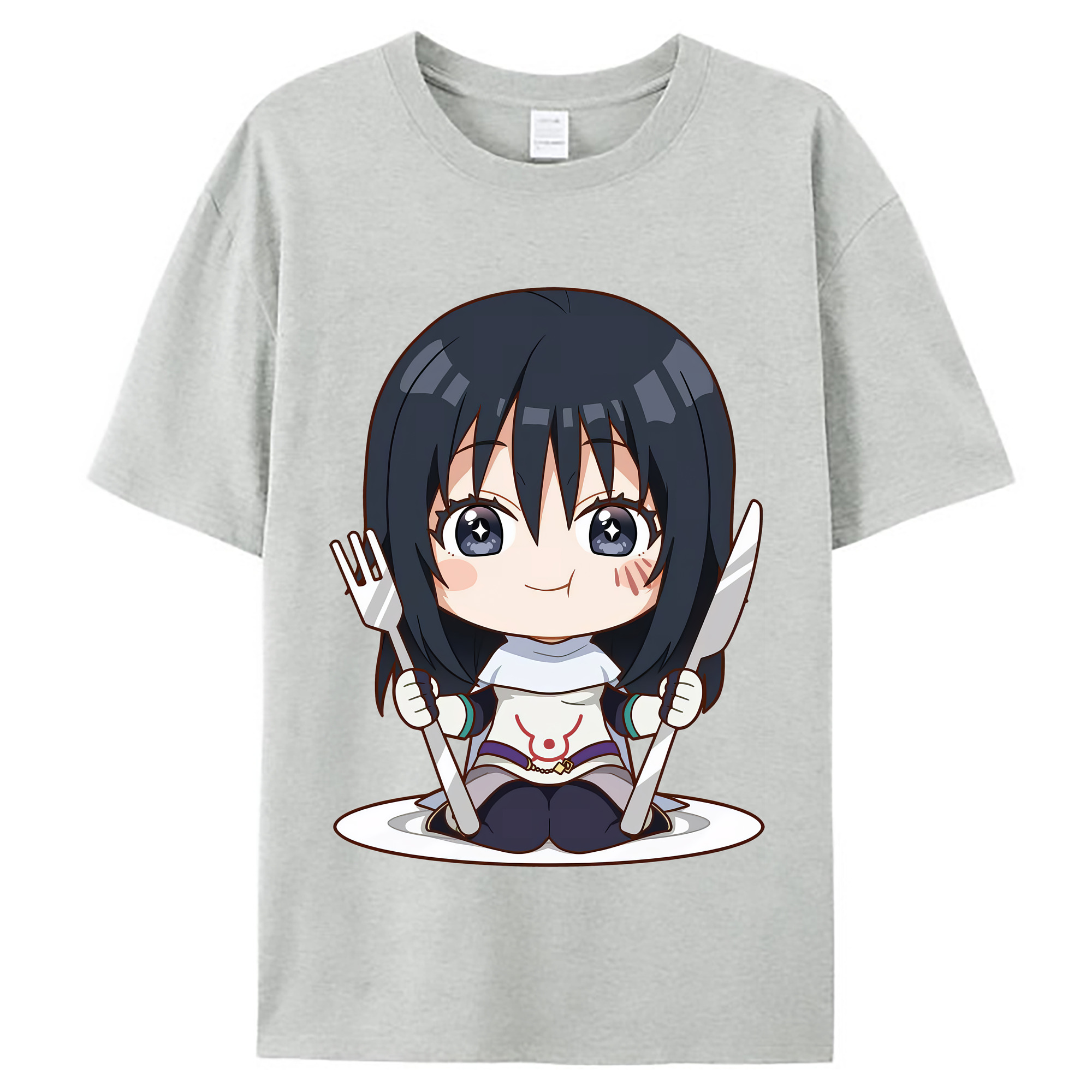 （画像用） 転スラ Regarding Reincarnated to Slime レディースカジュアルプリントTシャツ（綿100％）