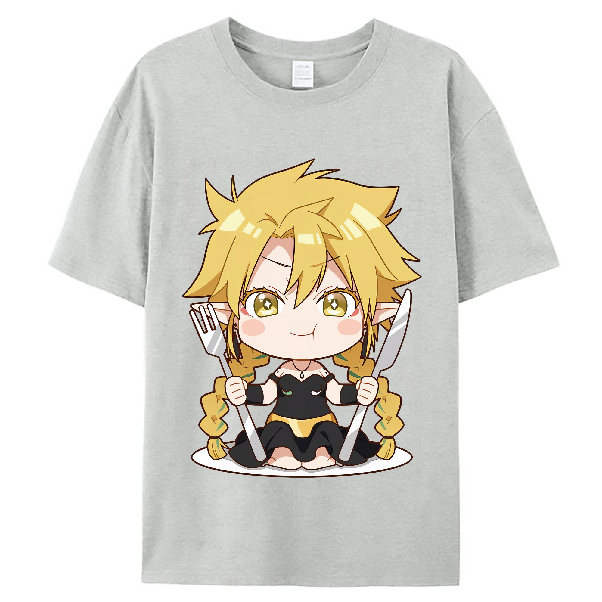 （画像用） 転スラ Regarding Reincarnated to Slime レディースカジュアルプリントTシャツ（綿100％）