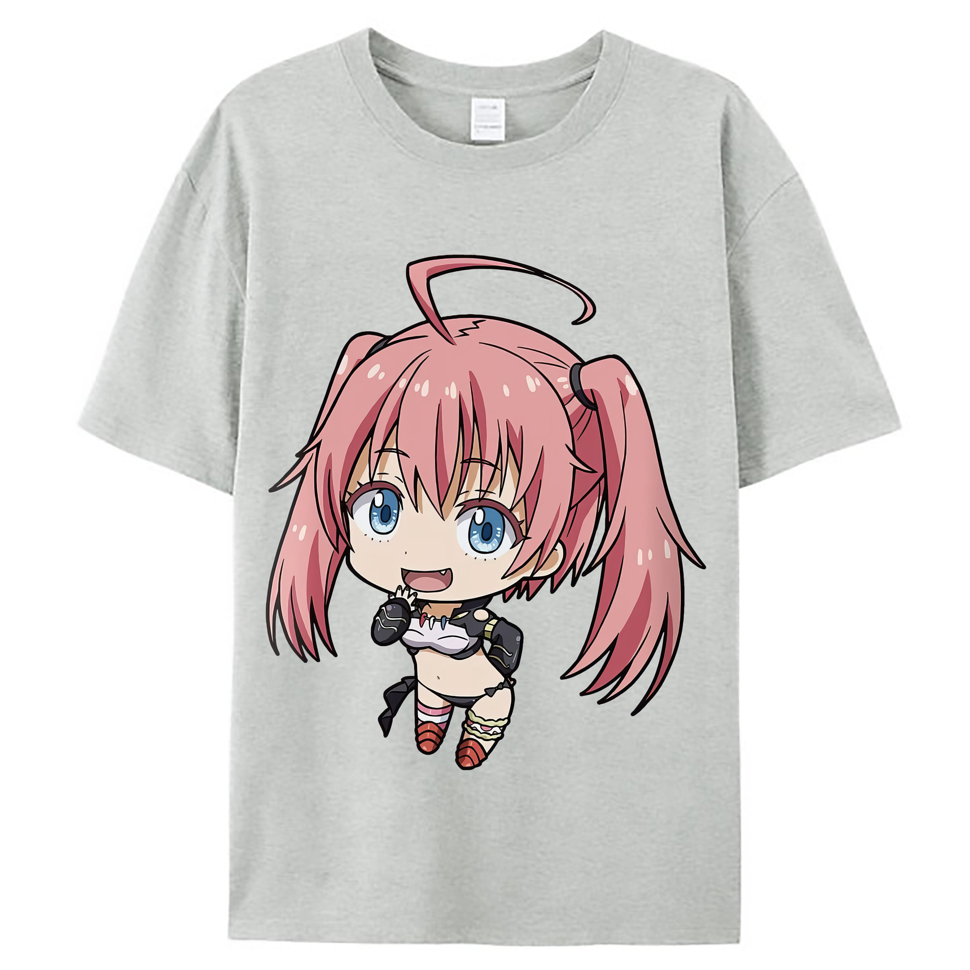 （画像用） 転スラ Regarding Reincarnated to Slime レディースカジュアルプリントTシャツ（綿100％）