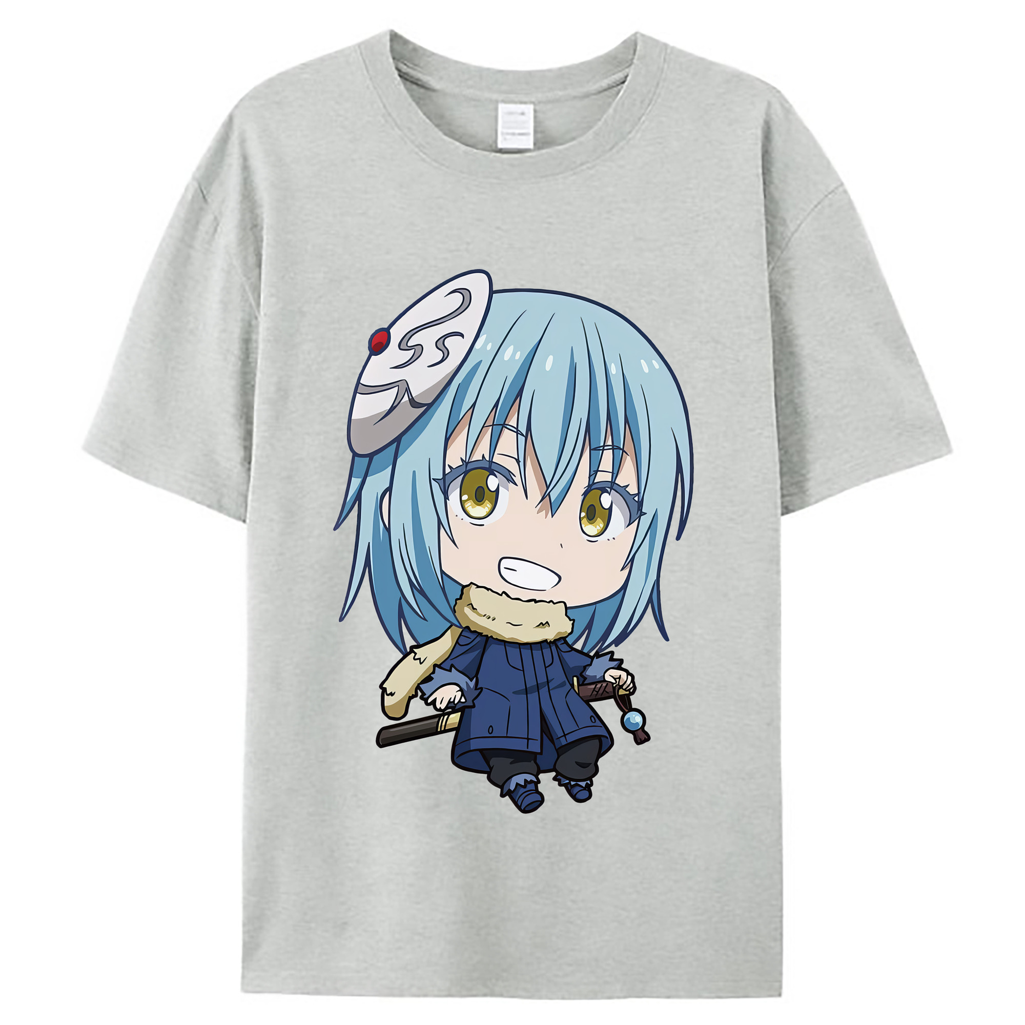 （画像用） 転スラ Regarding Reincarnated to Slime レディースカジュアルプリントTシャツ（綿100％）