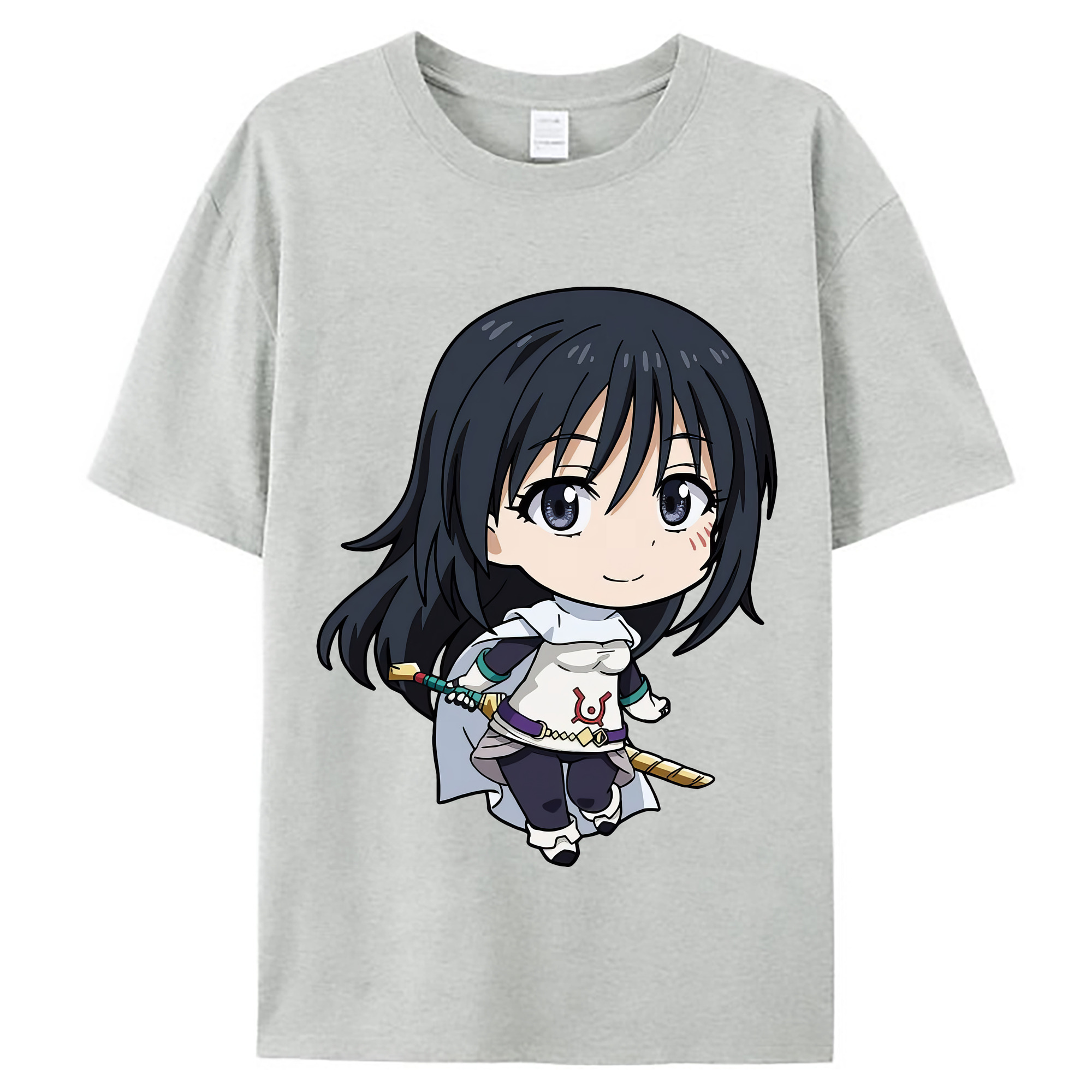 （画像用） 転スラ Regarding Reincarnated to Slime レディースカジュアルプリントTシャツ（綿100％）