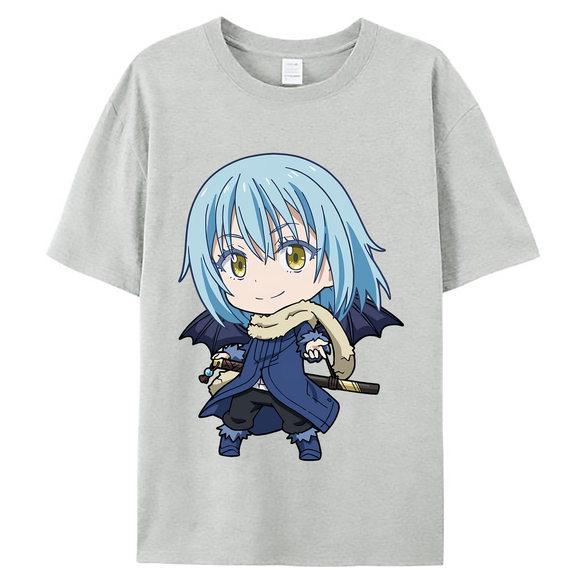 （画像用） 転スラ Regarding Reincarnated to Slime レディースカジュアルプリントTシャツ（綿100％）
