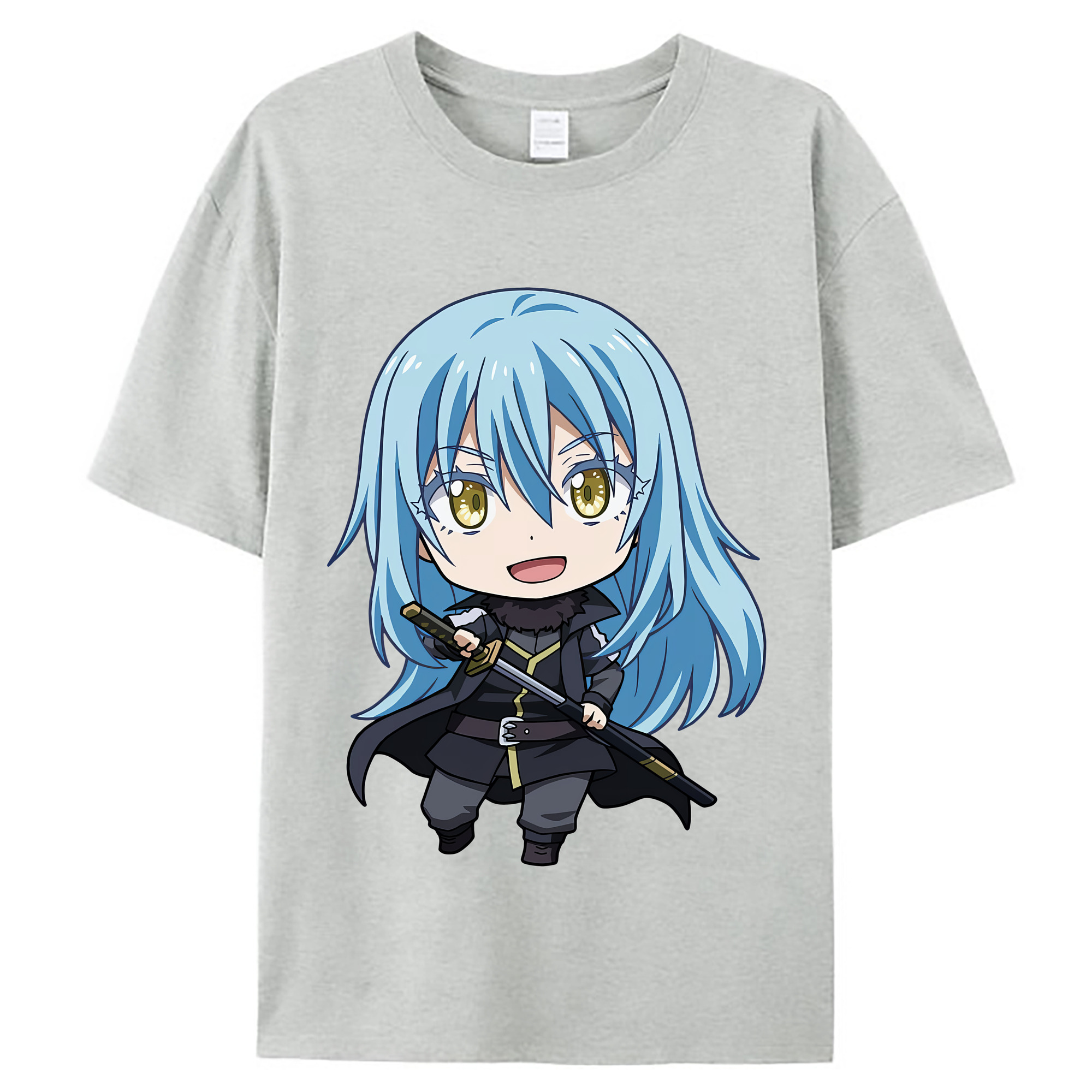 （画像用） 転スラ Regarding Reincarnated to Slime レディースカジュアルプリントTシャツ（綿100％）