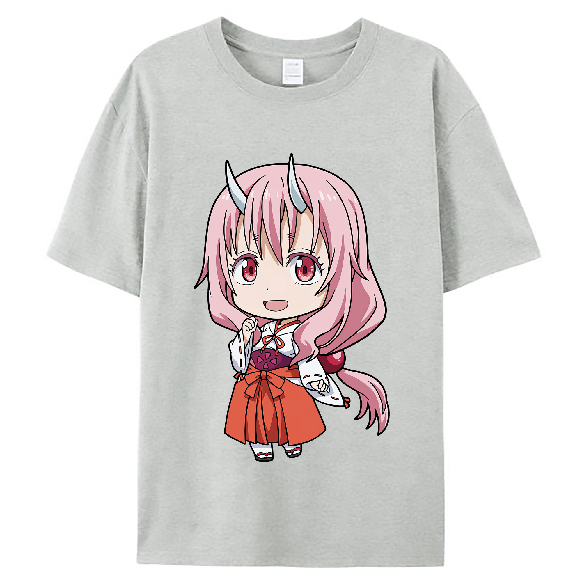 （画像用） 転スラ Regarding Reincarnated to Slime レディースカジュアルプリントTシャツ（綿100％）