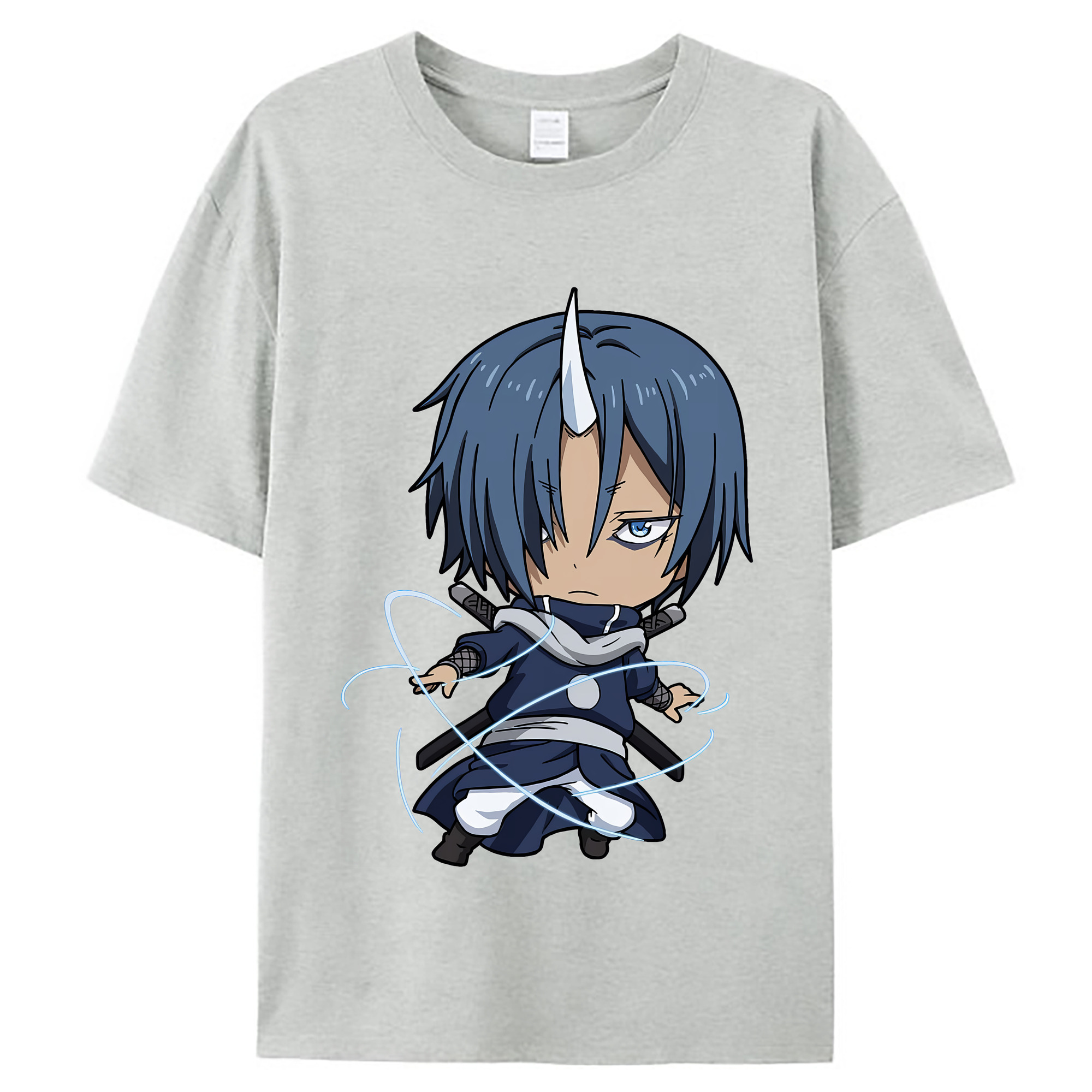 （画像用） 転スラ Regarding Reincarnated to Slime レディースカジュアルプリントTシャツ（綿100％）