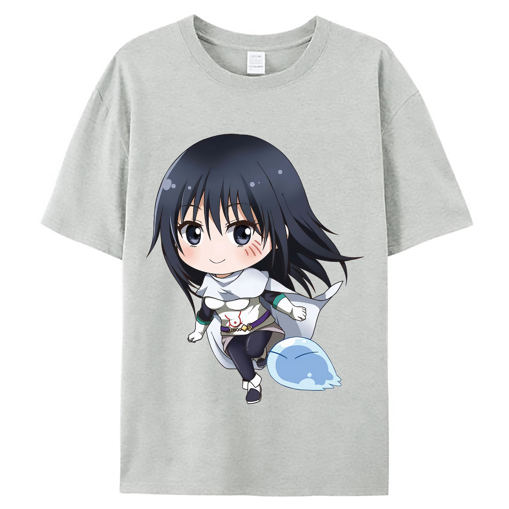 （画像用） 転スラ Regarding Reincarnated to Slime レディースカジュアルプリントTシャツ（綿100％）