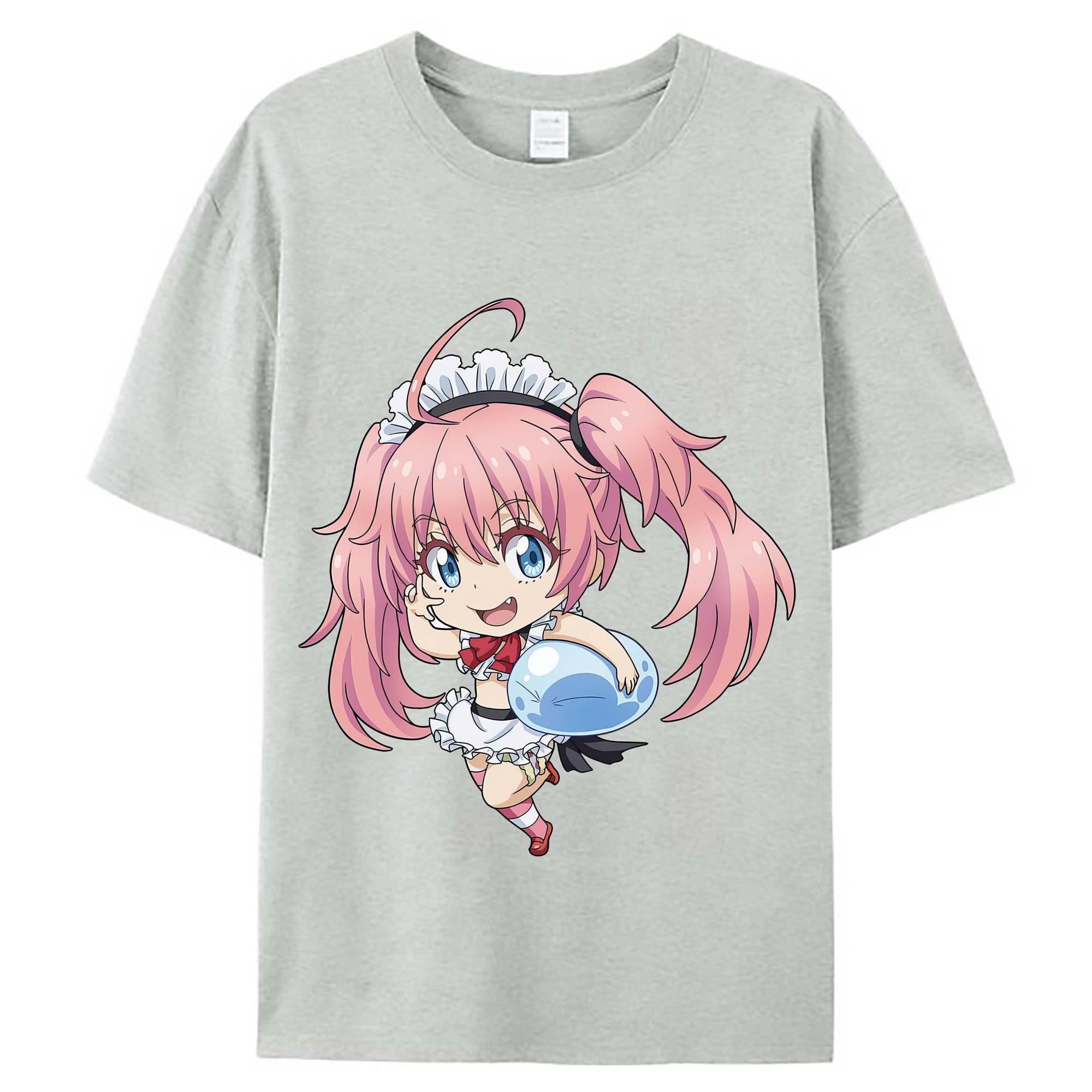 （画像用） 転スラ Regarding Reincarnated to Slime レディースカジュアルプリントTシャツ（綿100％）