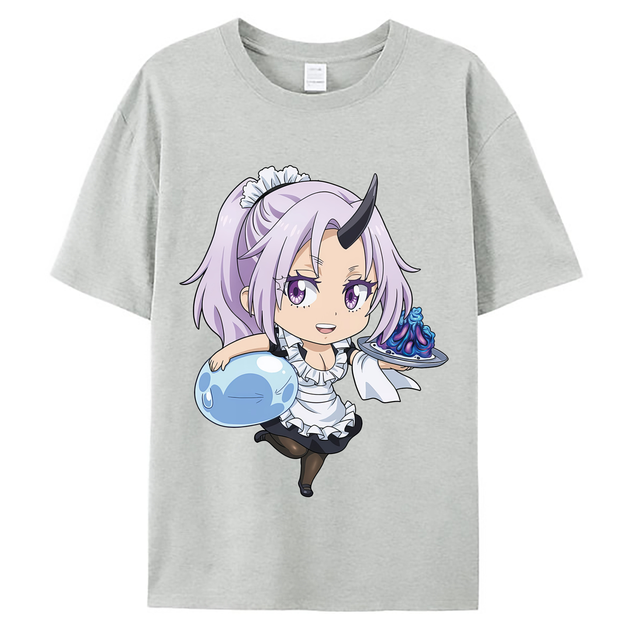 （画像用） 転スラ Regarding Reincarnated to Slime レディースカジュアルプリントTシャツ（綿100％）