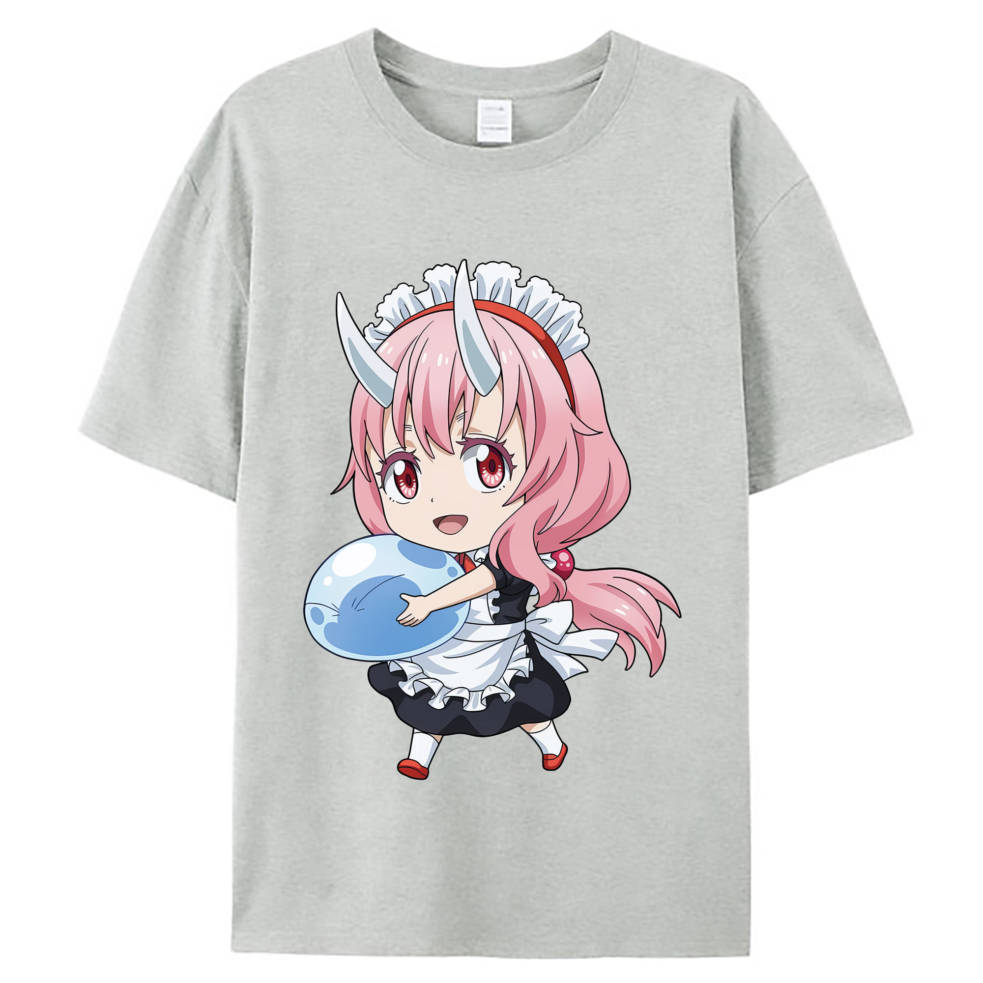 （画像用） 転スラ Regarding Reincarnated to Slime レディースカジュアルプリントTシャツ（綿100％）