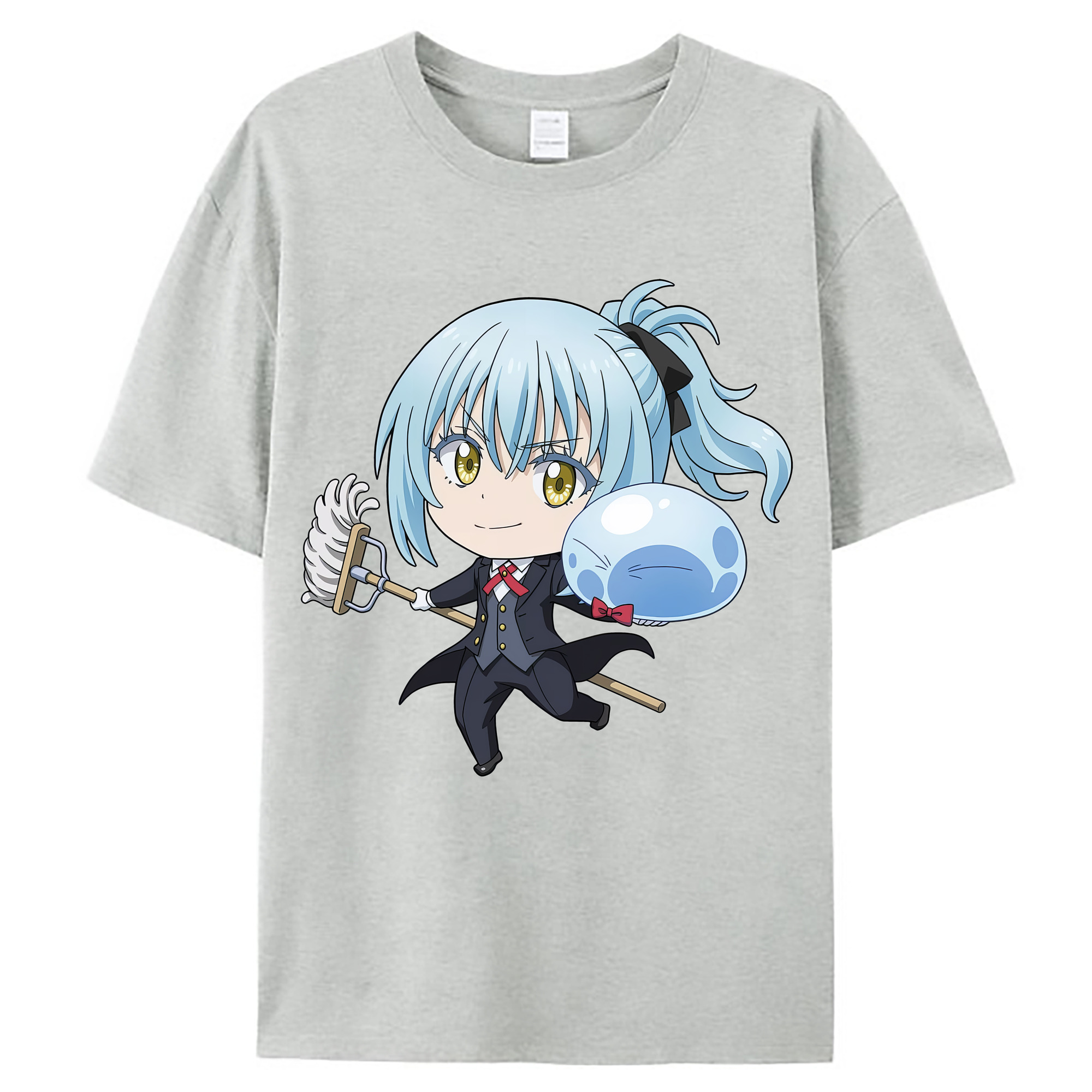 （画像用） 転スラ Regarding Reincarnated to Slime レディースカジュアルプリントTシャツ（綿100％）